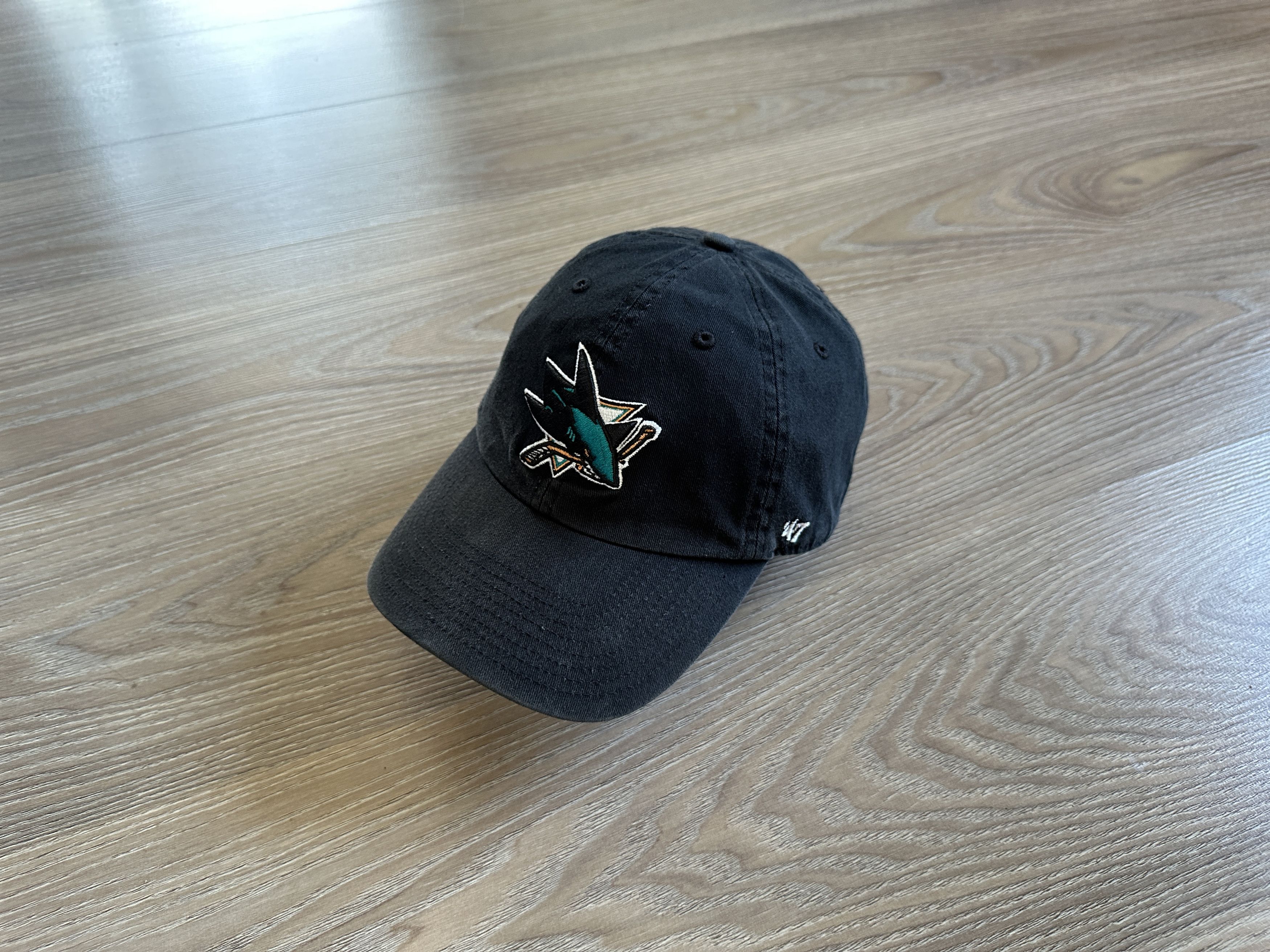 47 Brand × NHL Vintage San Jose Sharks By 47 Brand Black Baseball Cap Size ONE SIZE - 1 Thumbnail