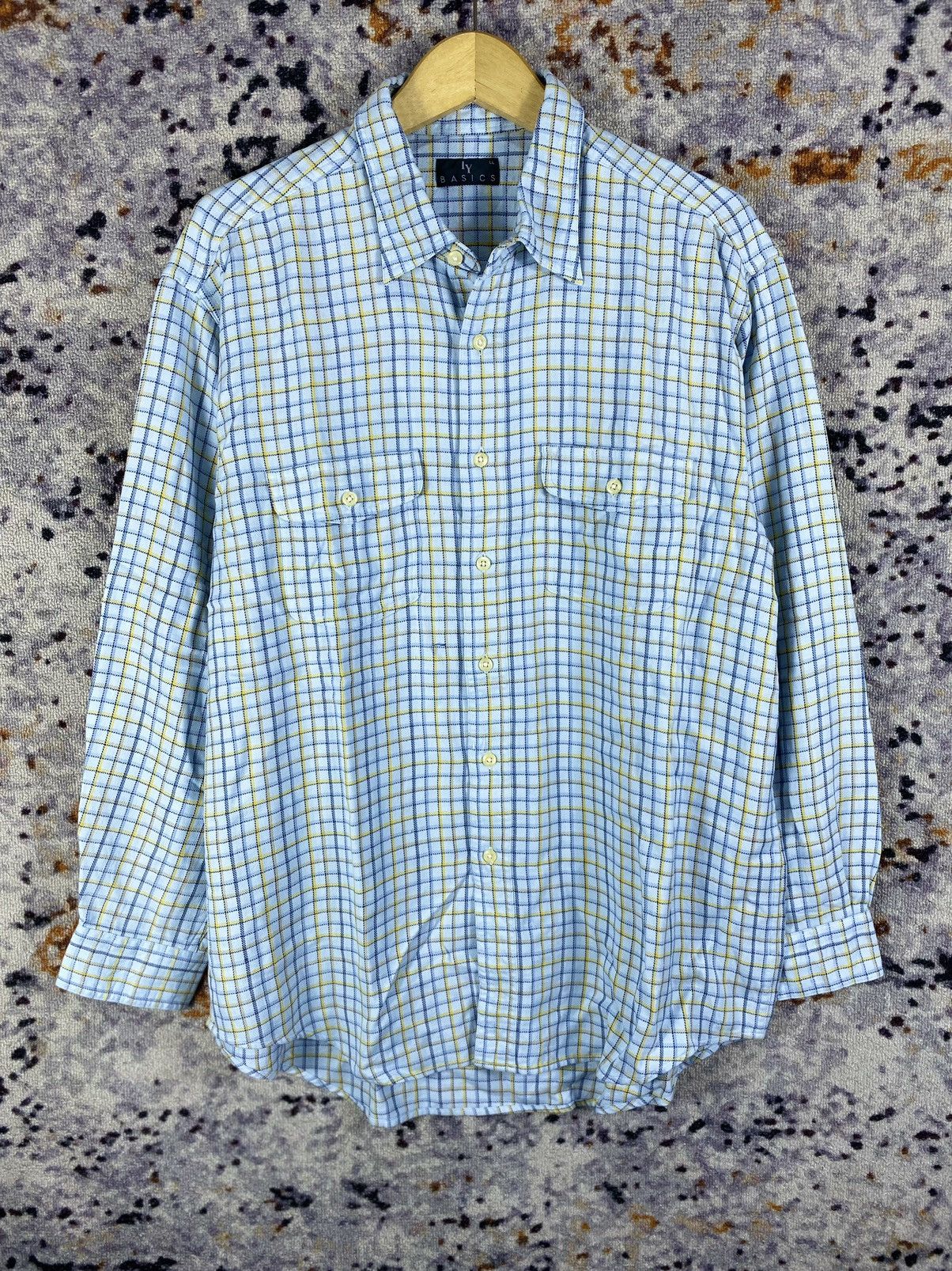 Issey Miyake Vintage IY Basics Issey Miyake Flannel Shirt Size US L / EU 52-54 / 3 - 1 Thumbnail