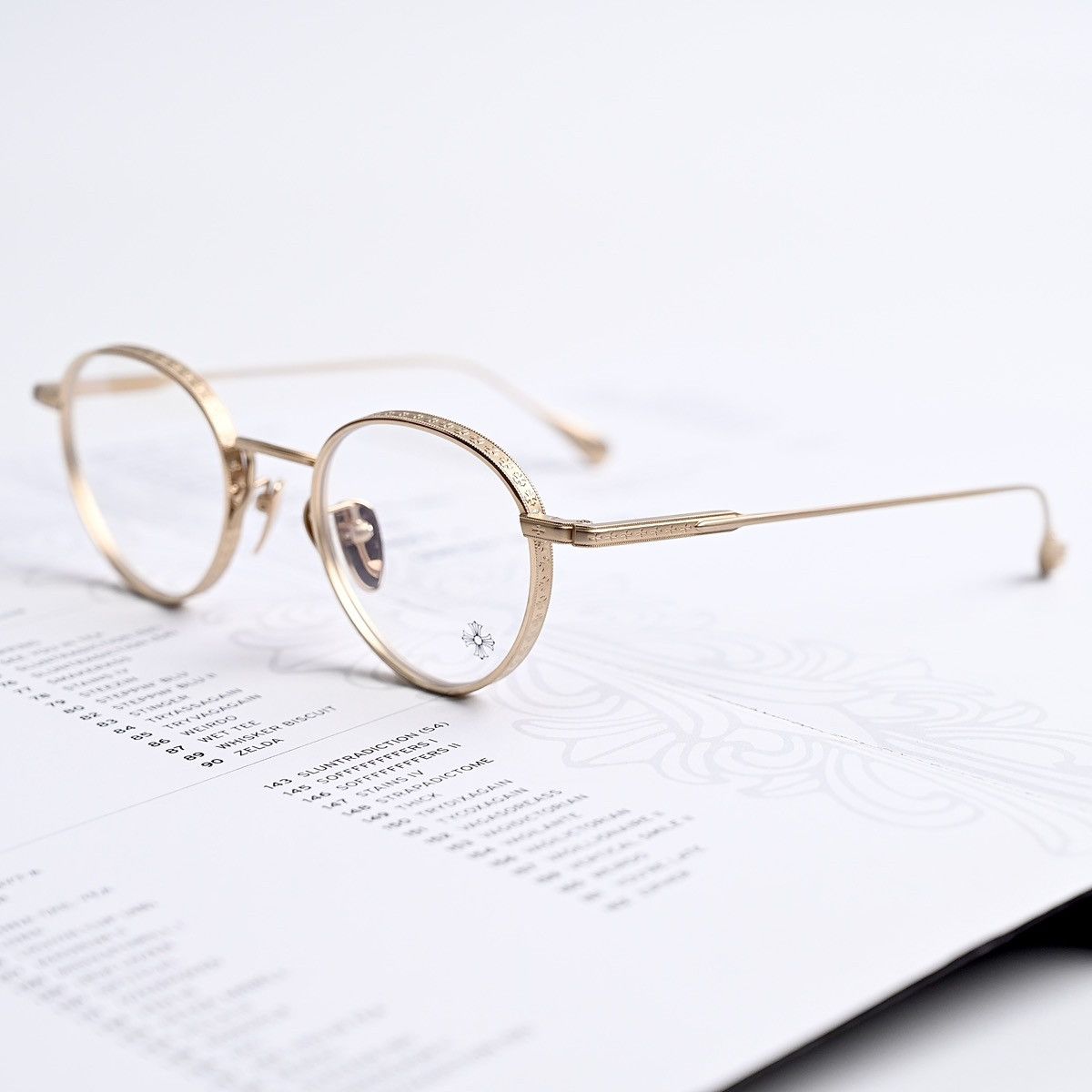Chrome Hearts CHROME HEARTS THICK GOLD PLATED/ MATTE GOLD PLATED GLASSES Size ONE SIZE - 2 Thumbnail