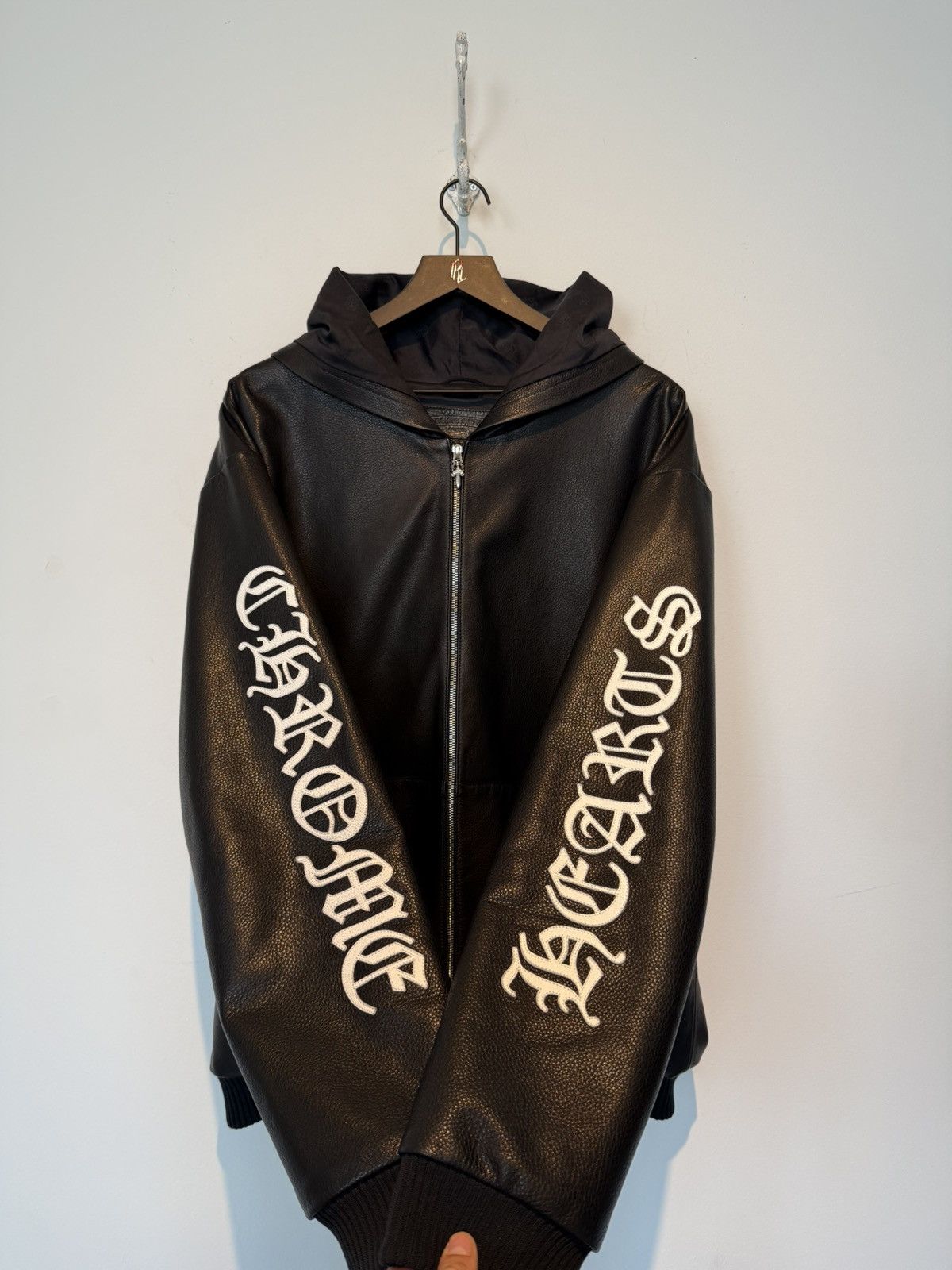 Chrome Hearts Chrome Hearts Leather Hooded Jacket Size US S / EU 44-46 / 1 - 16 Thumbnail