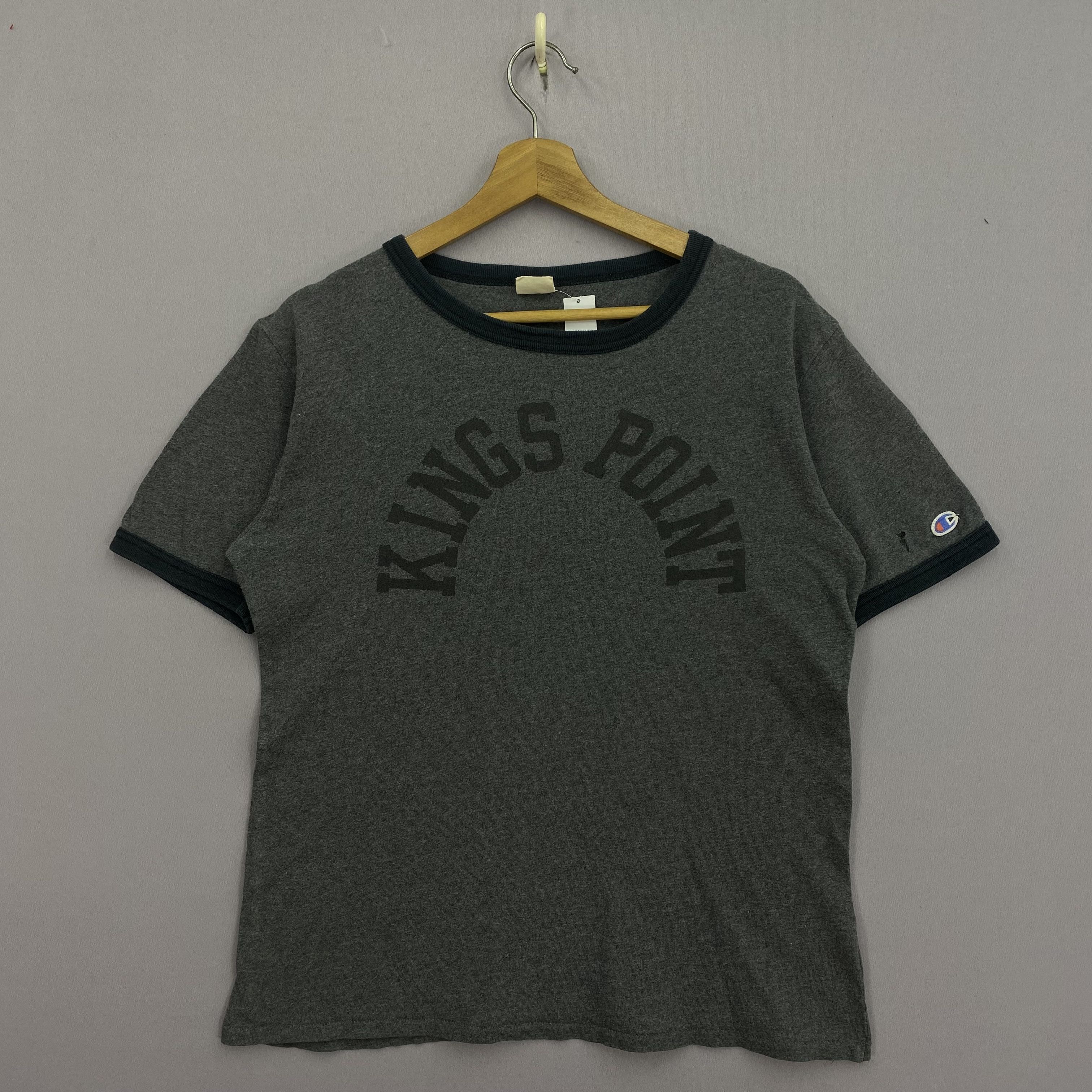 Champion Vintage Y2K Champion T-Shirt Kings Point Crewneck Tee Size US M / EU 48-50 / 2 - 1 Thumbnail