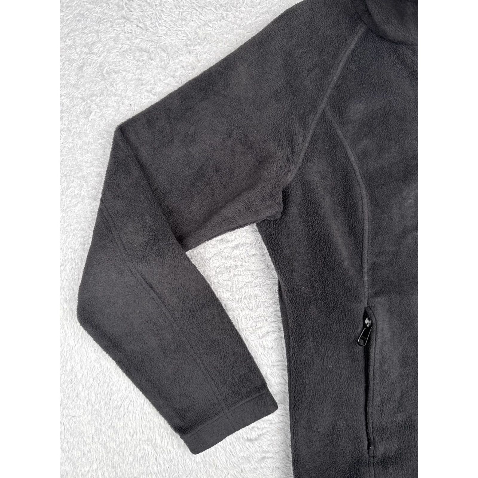 Vintage Columbia Fleece Jacket Womens Medium Gray Full Zip Outdoors Hiking Mock Neck Size M / US 6-8 / IT 42-44 - 6 Thumbnail