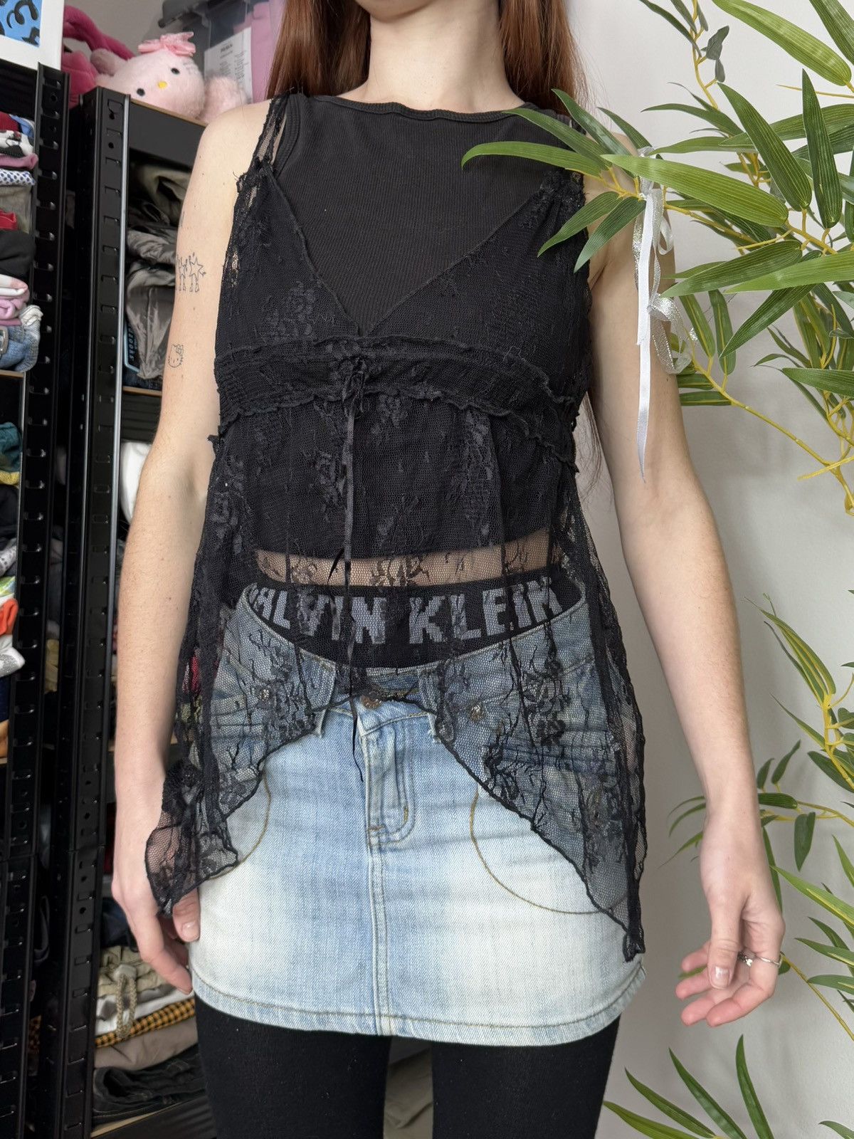 Vintage VINTAGE MESH GUIPURE LACE TANK TOP Size S / US 4 / IT 40 - 5 Thumbnail
