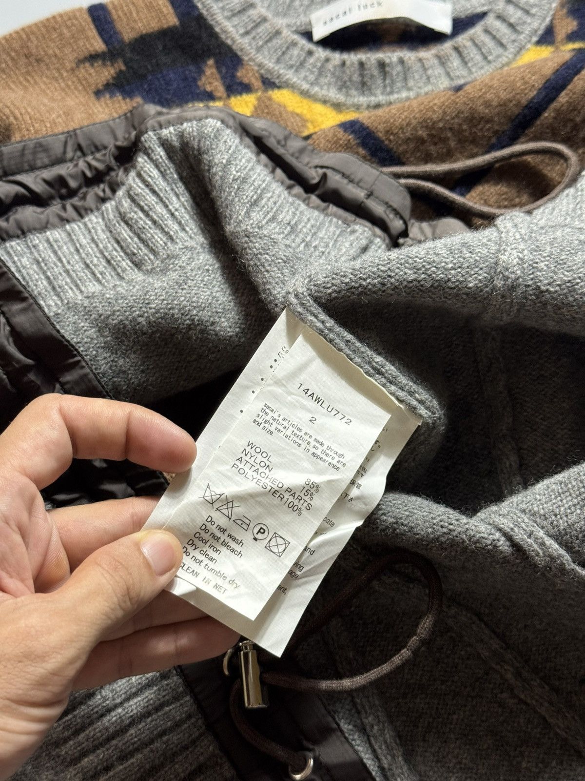 Sacai Sacai Luck - Knit Sweatshirt Size M / US 6-8 / IT 42-44 - 9 Thumbnail