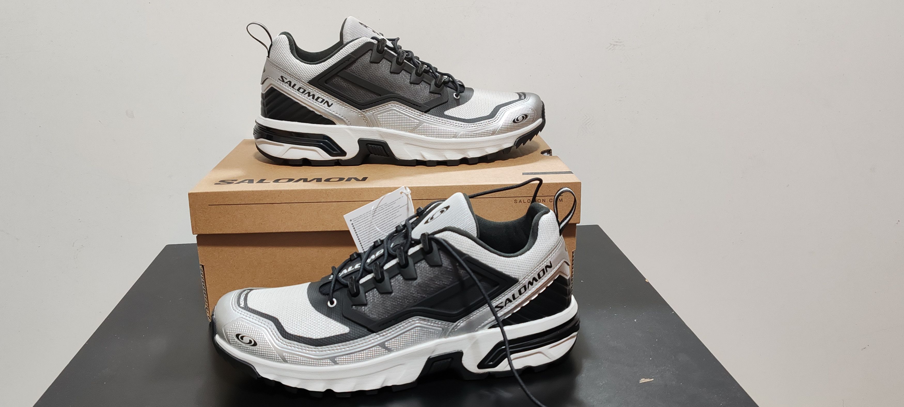 Salomon Salomon ACS +FT Glacier Gris/Black/Silver Tg:Eur 44 Size US 10.5 / EU 43-44 - 1 Thumbnail