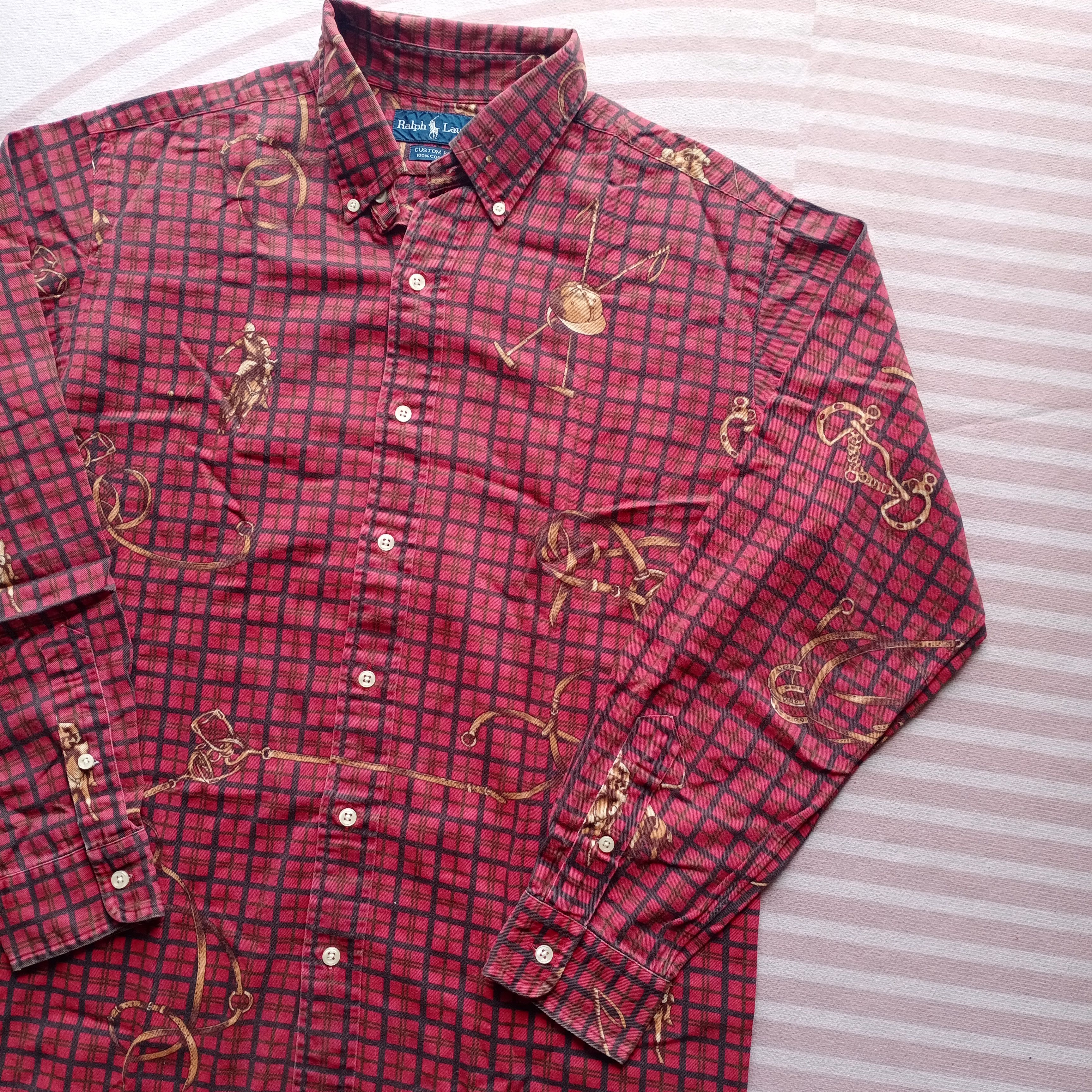 Ralph Lauren Vintage 90s Polo Ralph Lauren RL Pheasant Plaid Hunting Size US L / EU 52-54 / 3 - 2 Thumbnail