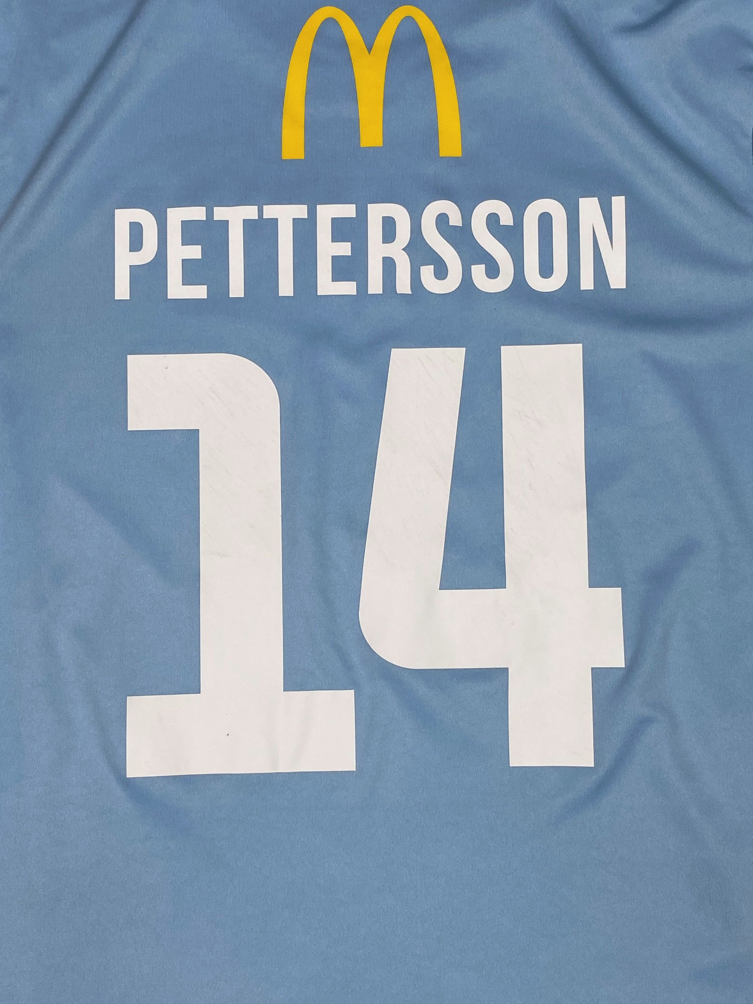 Vintage Adidas Sky Blue Many Logo GIF MCdonalds Jersey M724 Size US M / EU 48-50 / 2 - 9 Thumbnail