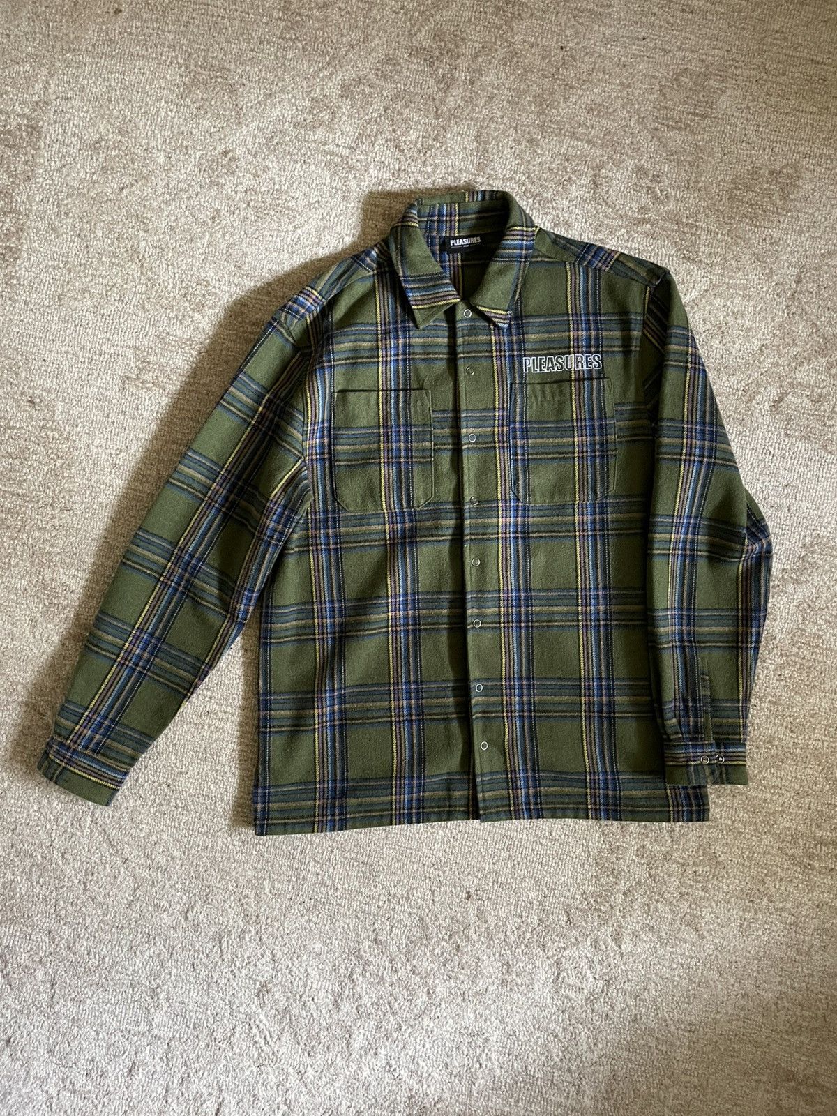 Pleasures Pleasures Widow heavyweight flannel Size US L / EU 52-54 / 3 - 2 Thumbnail