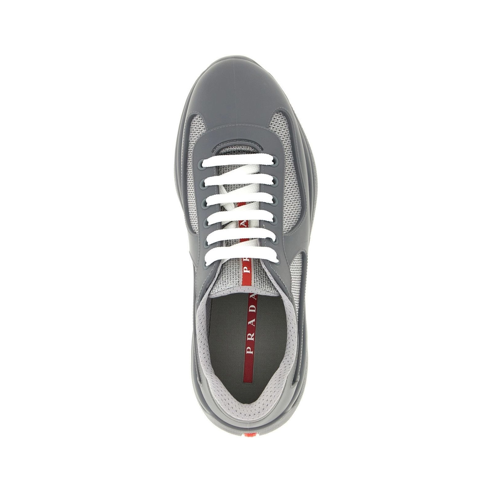 Prada PRADA America's Cup Gray Leather Sneakers New & Authentic (M Size US 8 / EU 41 - 4 Thumbnail