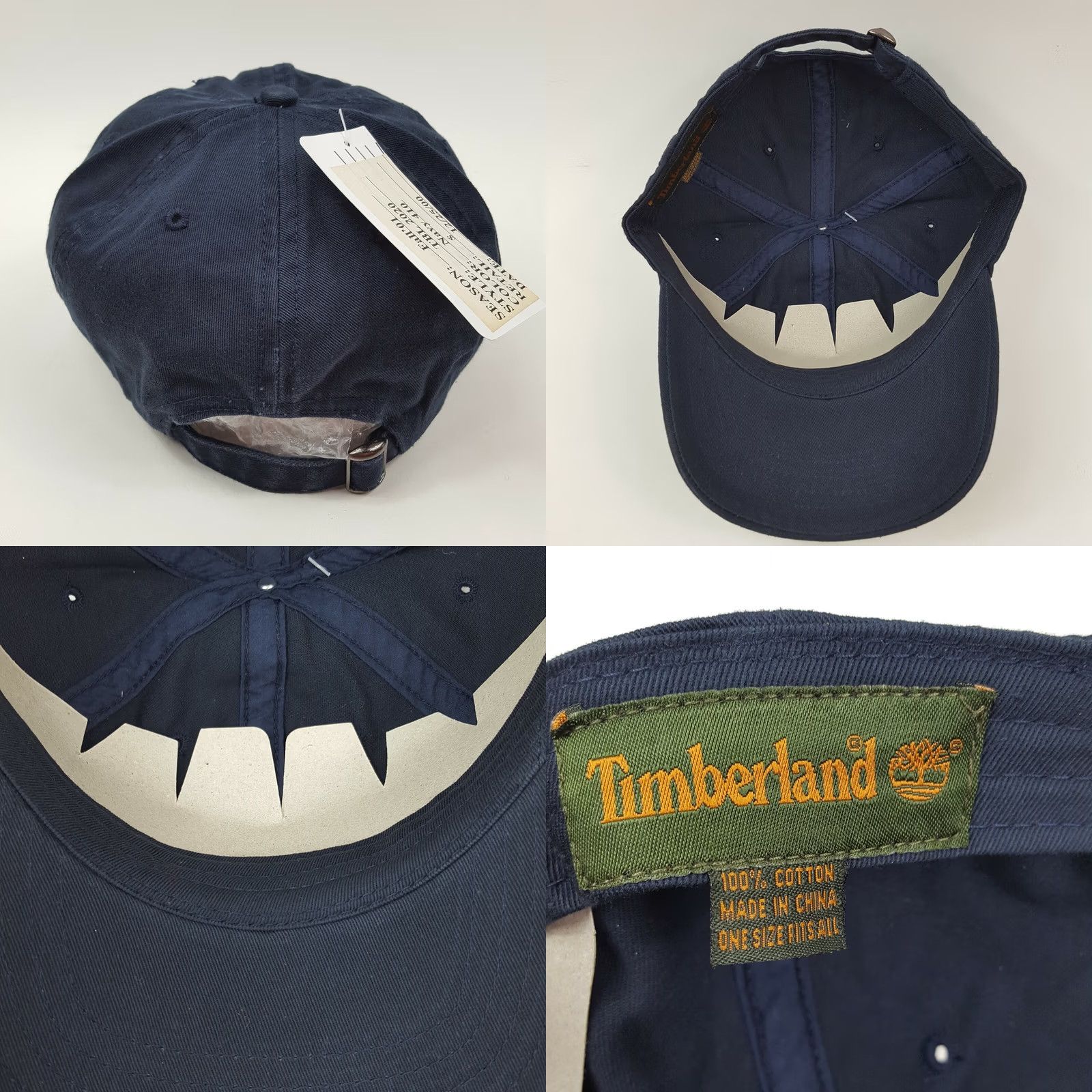Timberland VINTAGE Timberland 73 Logo Outdoor Navy Blue Hat Baseball Dad Cap Hiking Mens Adjustable Cap Size ONE SIZE - 8 Thumbnail