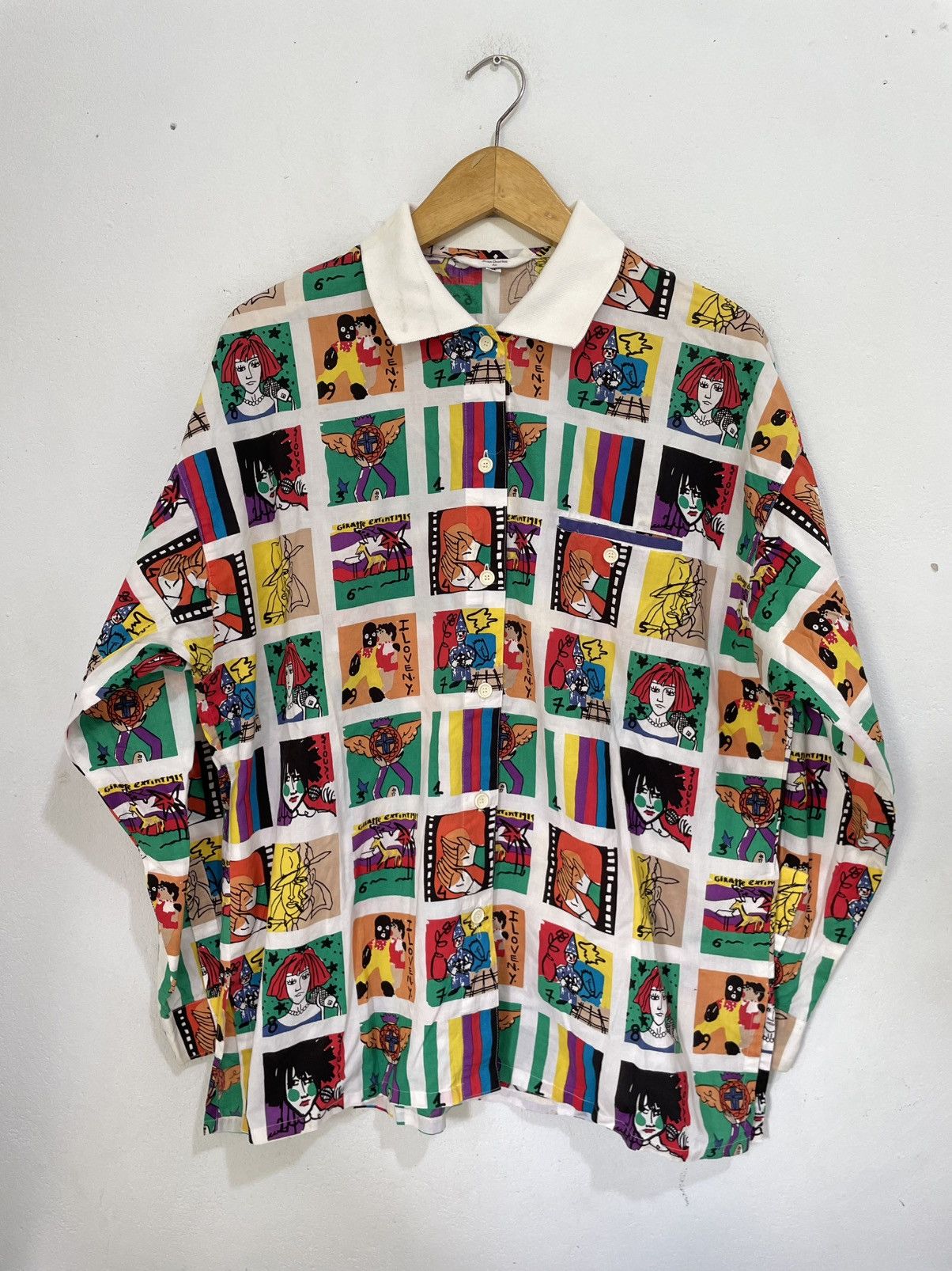 Jean Charles De Castelbajac RARE JCC print shirt button | Grailed