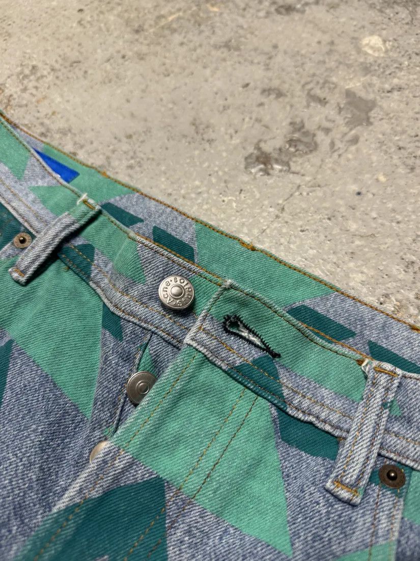 Acne Studios Bla Konst Land Print Denim Jeans