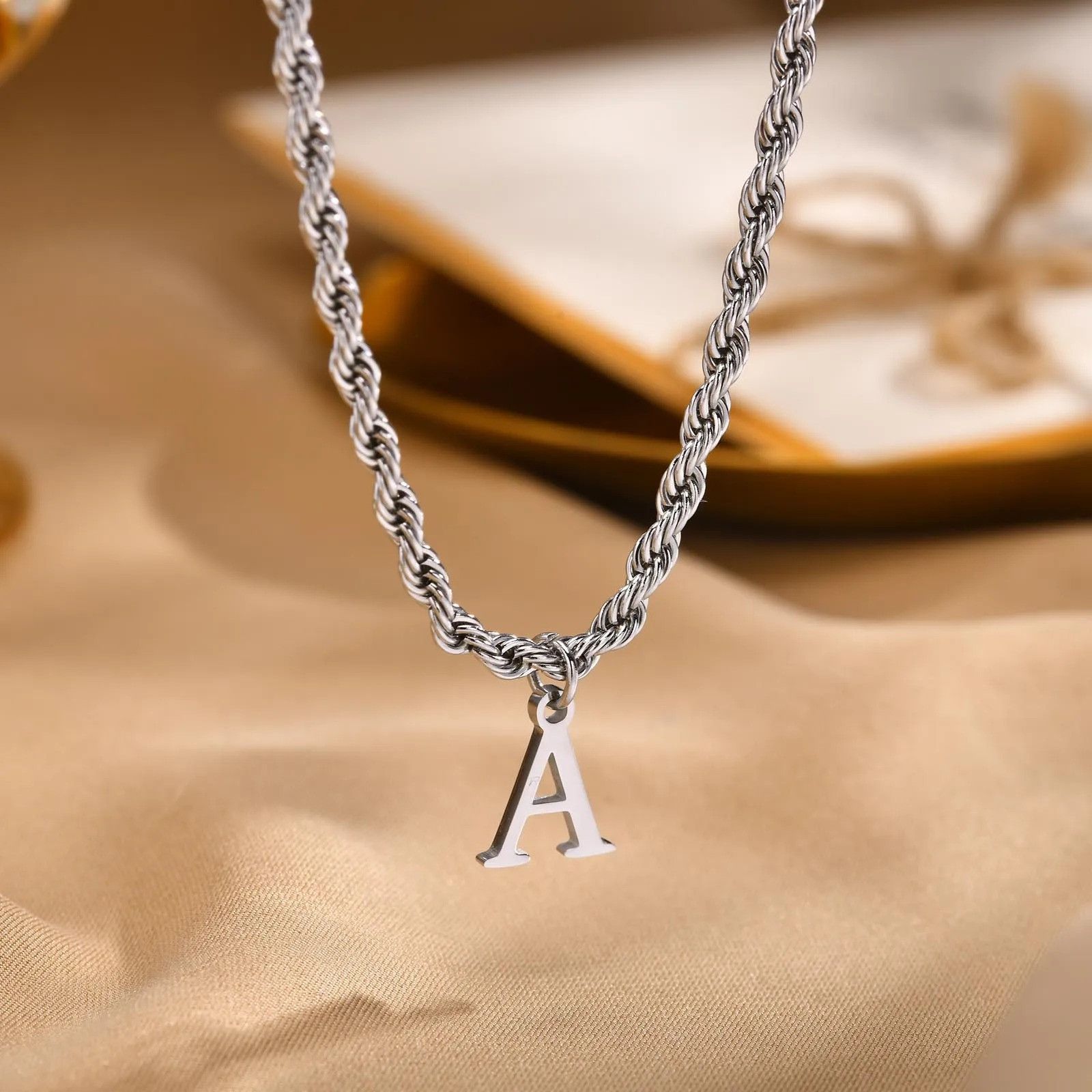 Vintage Letters Necklace Size ONE SIZE - 2 Thumbnail