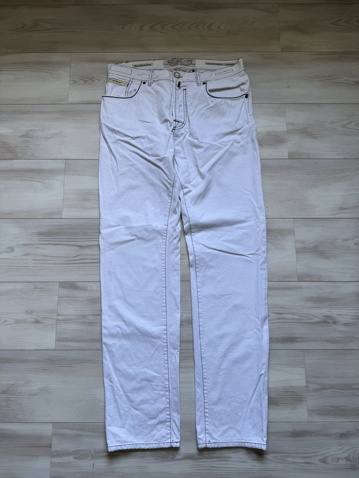 Designer × Jacob Cohen Jacob Cohen denim white jeans made in Italy Luxury designer Size US 36 / EU 52 - 1 Thumbnail