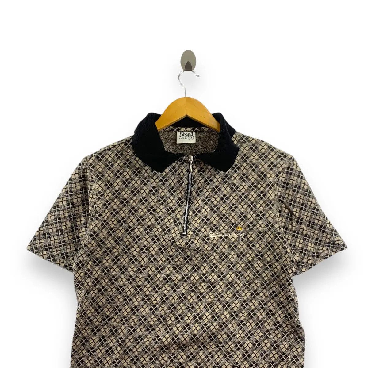 Vintage Vintage BESSELL USA SKATEBOARD Monogram Polo Tee Size US M / EU 48-50 / 2 - 2 Thumbnail