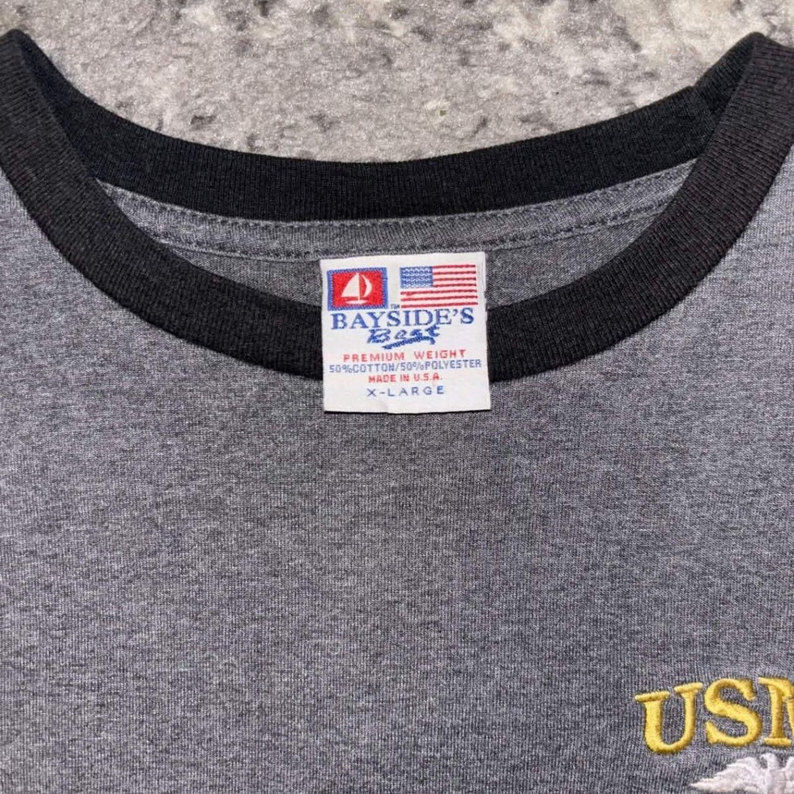 Vintage Vintage 90s USMC Marine Corps. Ringer Shirt Size US XL / EU 56 / 4 - 3 Thumbnail