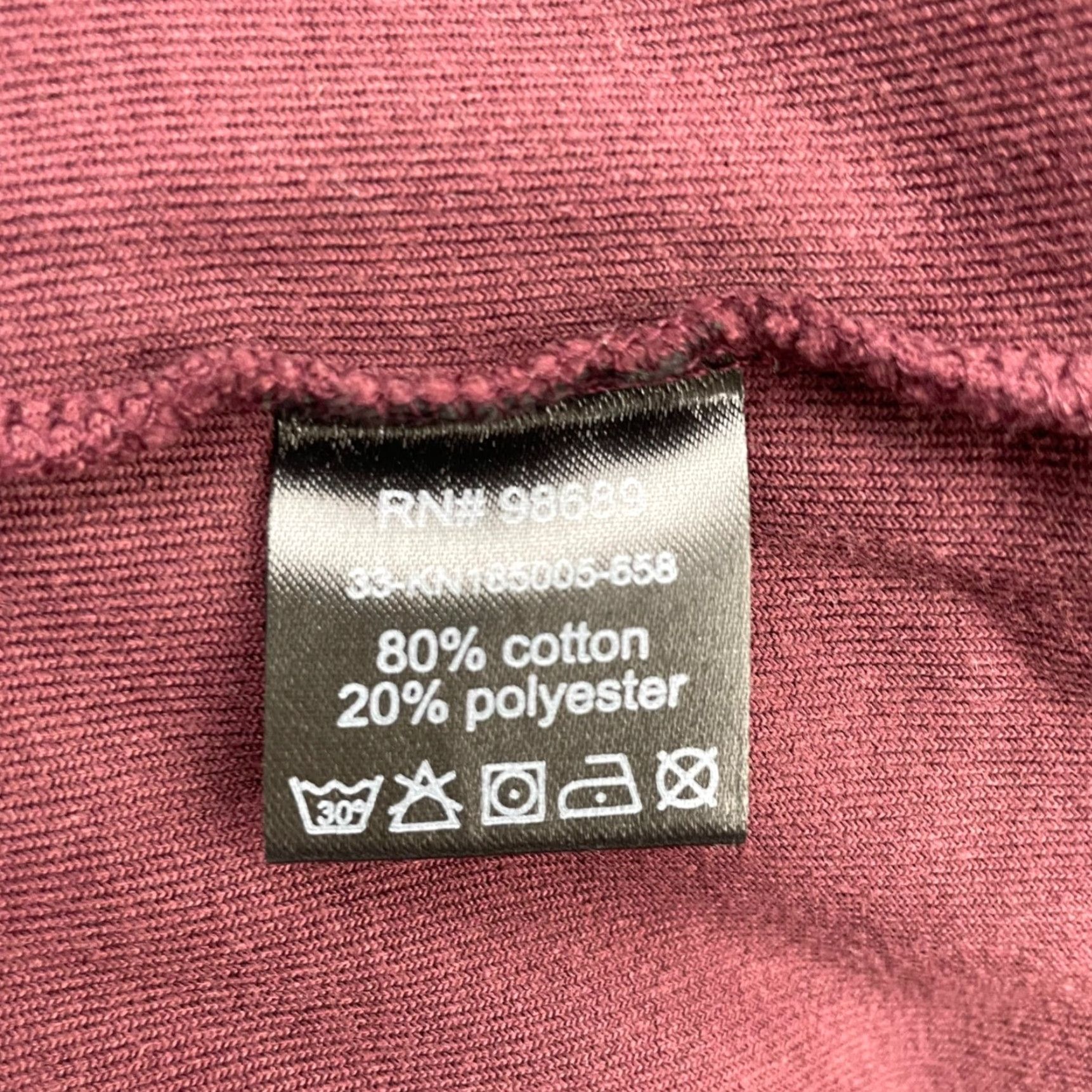 Todd Snyder Todd Snyder Men's Velvet/Velour Hoodie Burgundy/White Crewneck Medium Regular Size US M / EU 48-50 / 2 - 5 Thumbnail