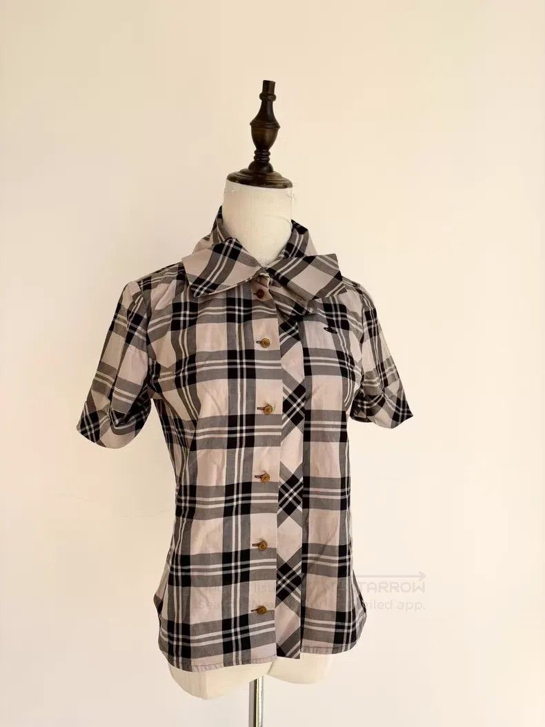 Vivienne Westwood Vivienne Westwood Vintage Irregular Small Tie Beige Plaid Size M / US 6-8 / IT 42-44 - 1 Thumbnail