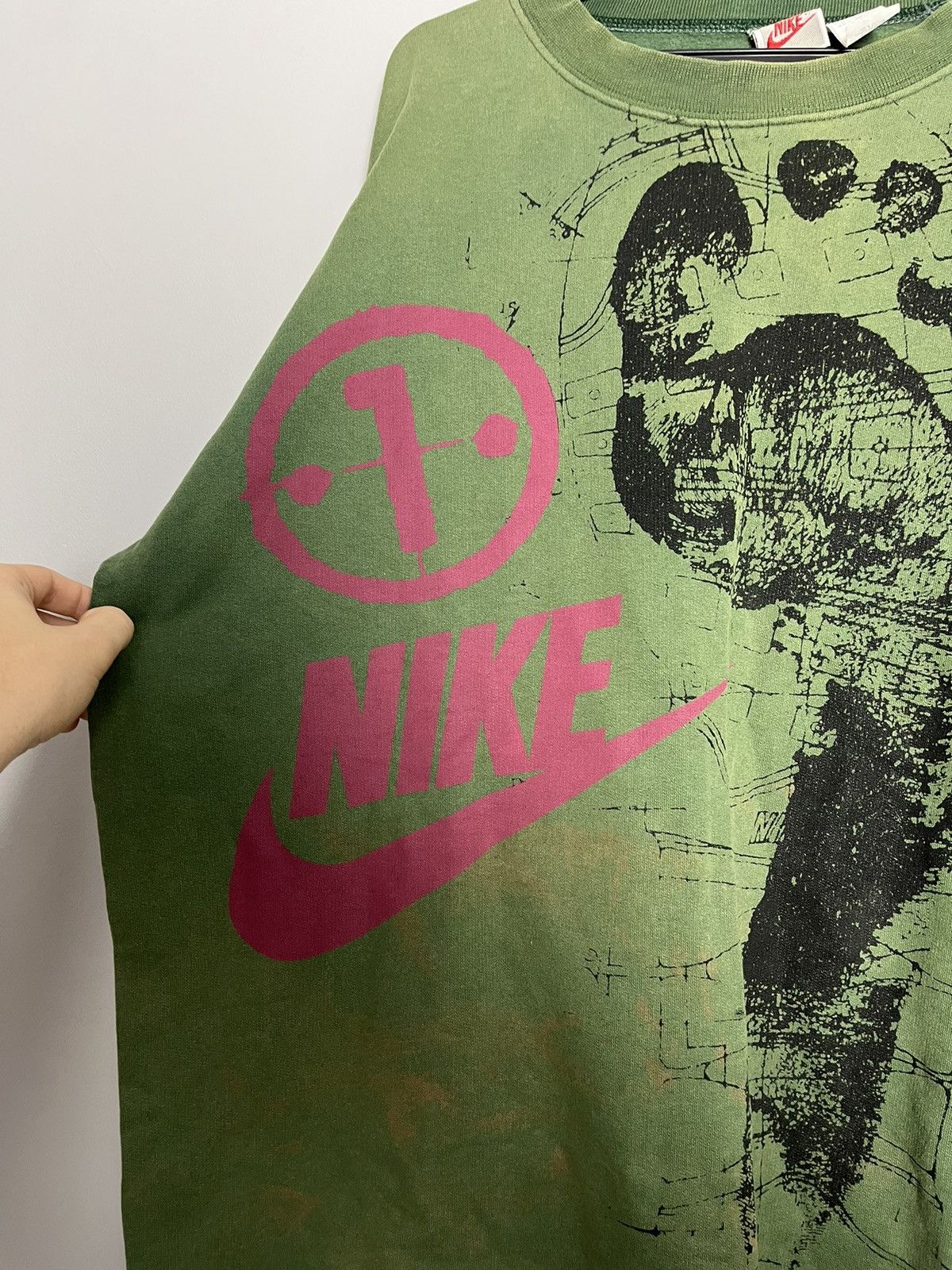 Vintage VINTAGE 90S NIKE CREWNECK RARE Y2K SWOOSH Size US L / EU 52-54 / 3 - 6 Thumbnail