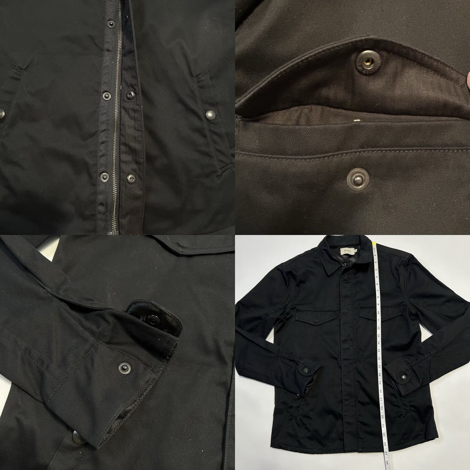 Vintage VINTAGE Monadic Mens Cargo Jacket Small Black Full Zip Shacket Size US S / EU 44-46 / 1 - 8 Thumbnail