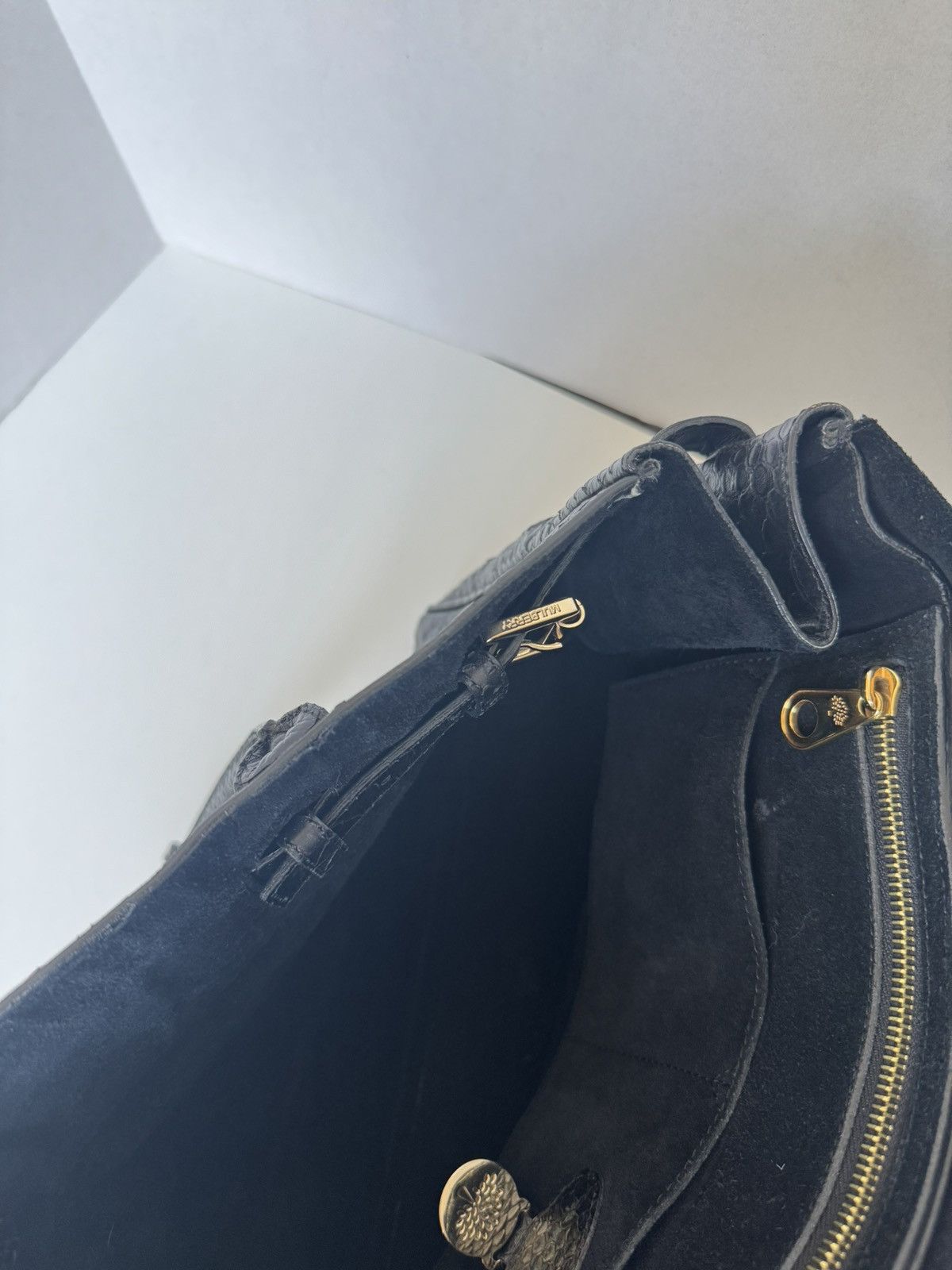 Mulberry Mulberry Silky Snake Shine Bayswater Ink Blue Size ONE SIZE - 12 Thumbnail