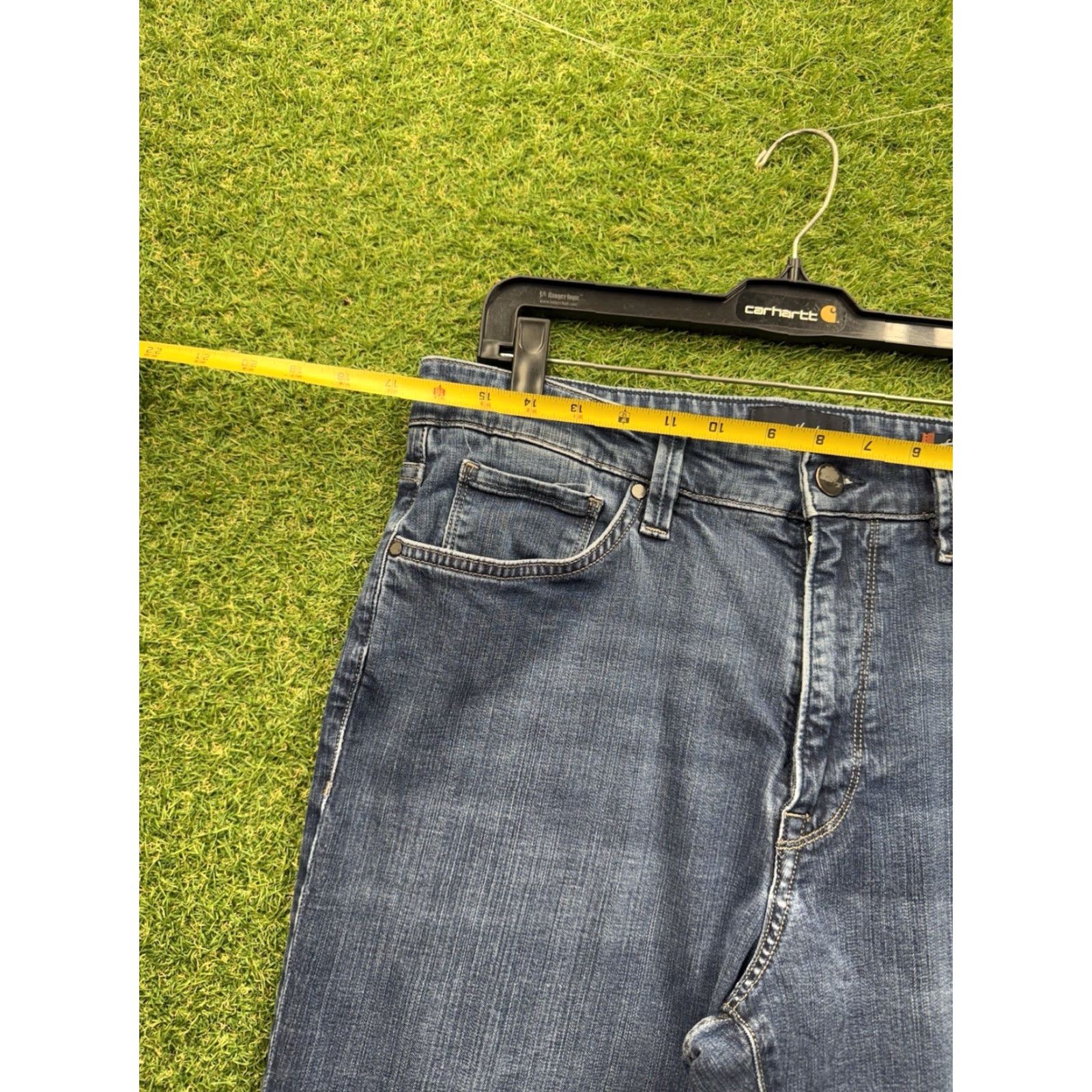 Vintage 34 Heritage Jeans Mens 34 Heritage Charisma Denim Jeans Blue Classic Comfort Rise 5-Pocket Zip Button Regular Inseam 32 Casual Wear Mens Jeans Size US 35 - 6 Thumbnail