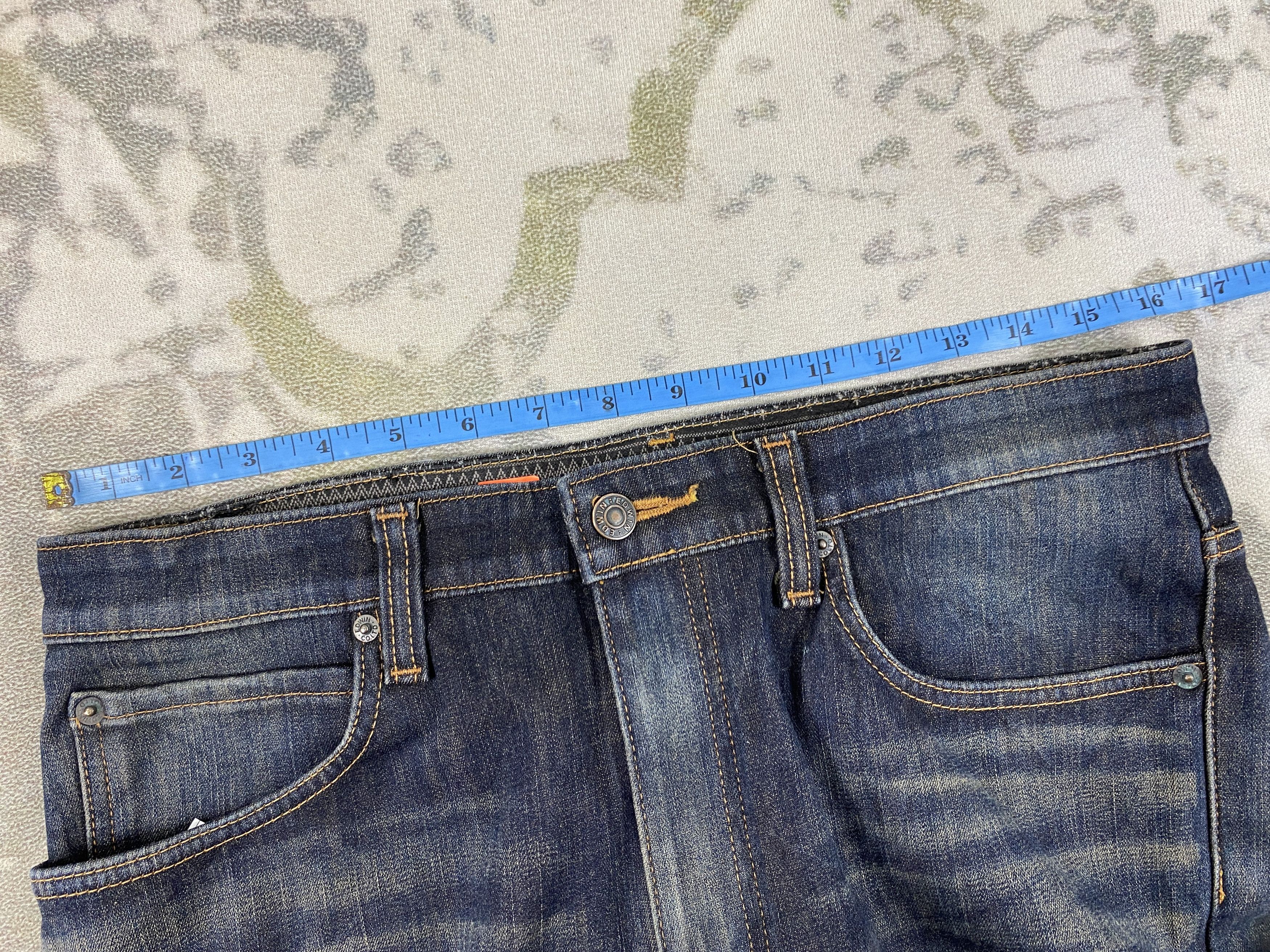 Japanese Brand Faded Blue Vintage Edwin Jeans 32x29 Denim- JN3748 Size US 32 / EU 48 - 5 Thumbnail