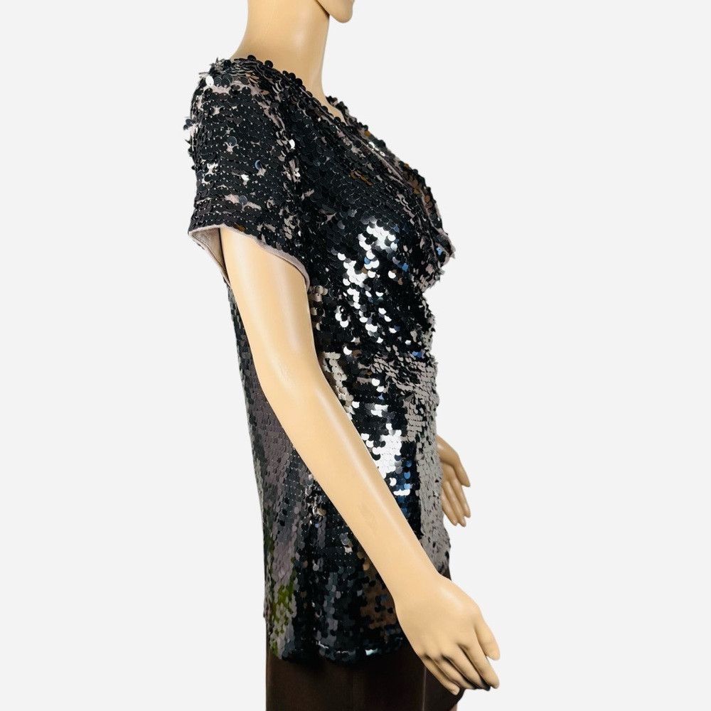 I.N.C NWT New INC INTERNATIONAL CONCEPTS Silver Sequin Cowl Neck Size XL / US 12-14 / IT 48-50 - 4 Thumbnail