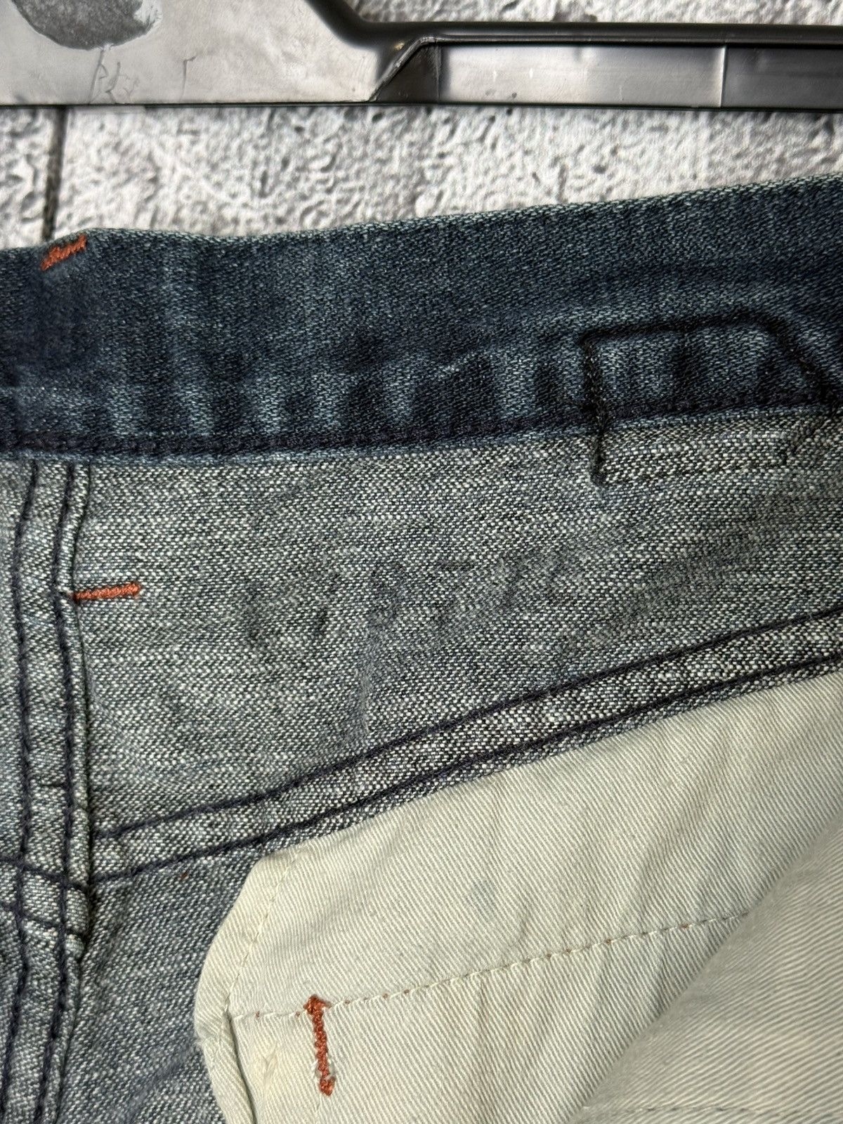Evisu Vintage Evisu Leather Daicock Cinch Back Logo Denim Pants Size US 32 / EU 48 - 20 Thumbnail