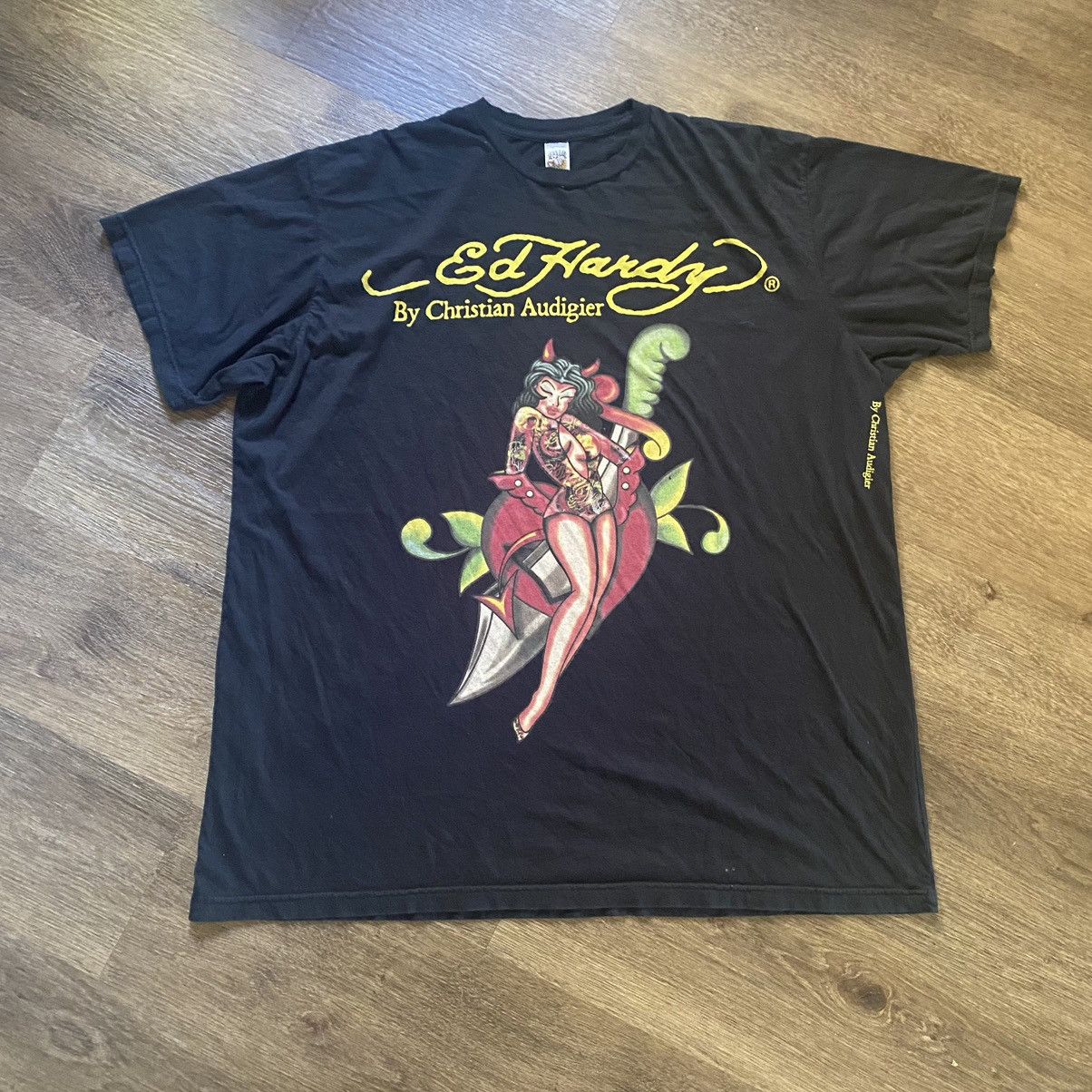 Christian Audigier × Ed Hardy Ed Hardy x Christian Audigier Lady Tee Size US XXL / EU 58 / 5 - 1 Thumbnail