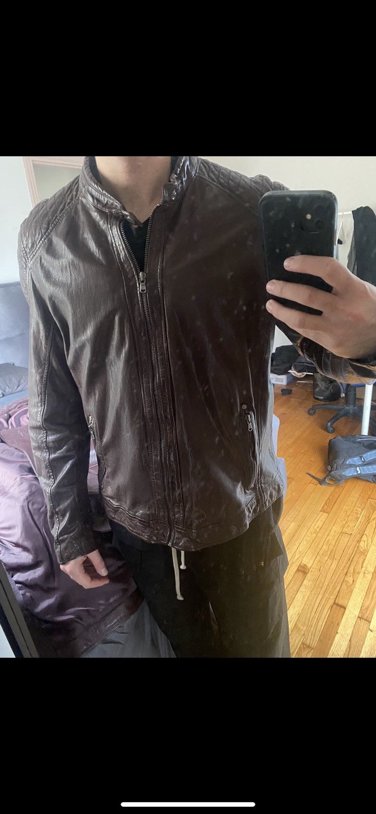 Other Vintage leather jacket Size US L / EU 52-54 / 3 - 4 Thumbnail