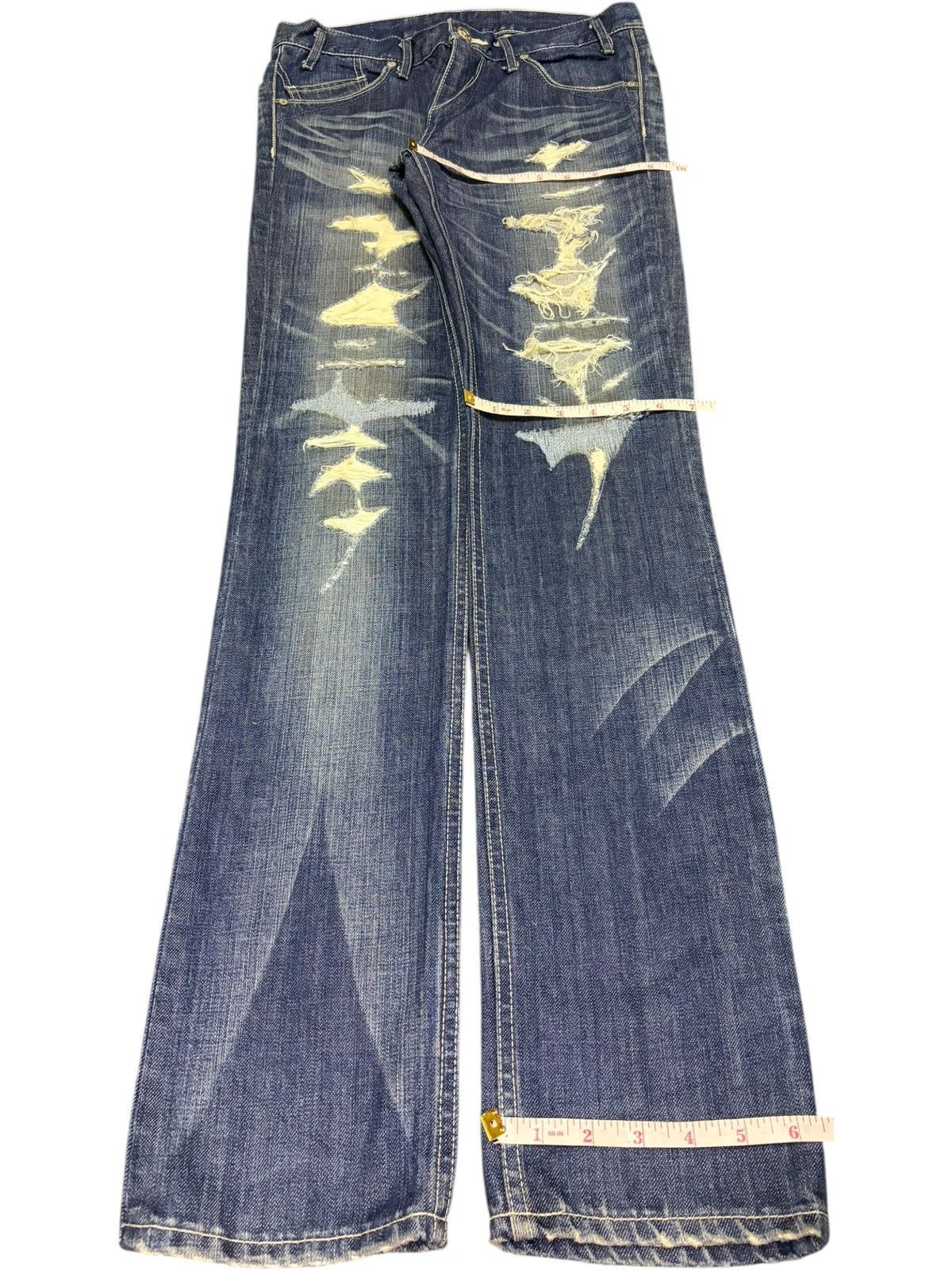 Ksubi Vintage Japanese Brand Heavy Distressed Jeans Size 30" / US 8 / IT 44 - 8 Thumbnail