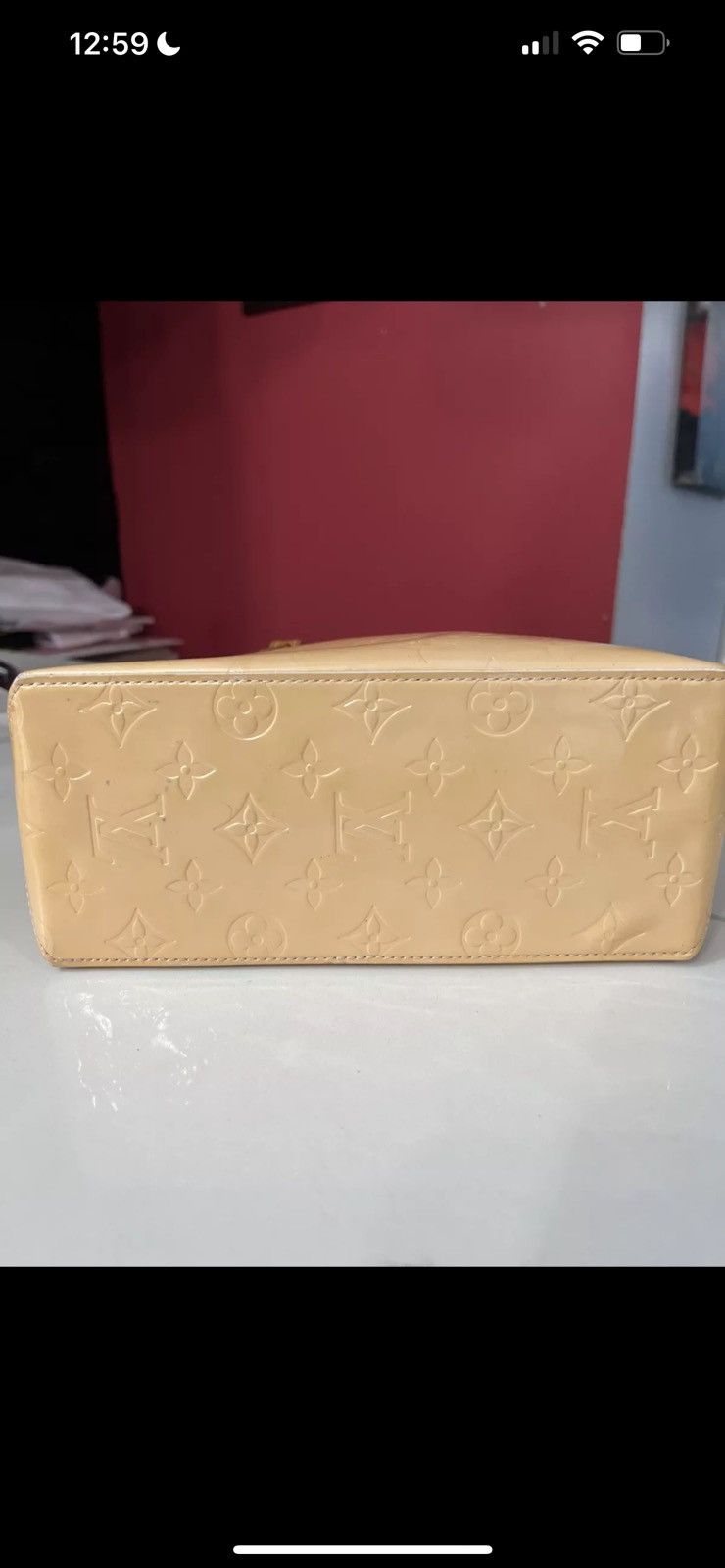 Louis Vuitton Louis Vuitton Vernis Monogram Handbag Yellow Size ONE SIZE - 9 Thumbnail