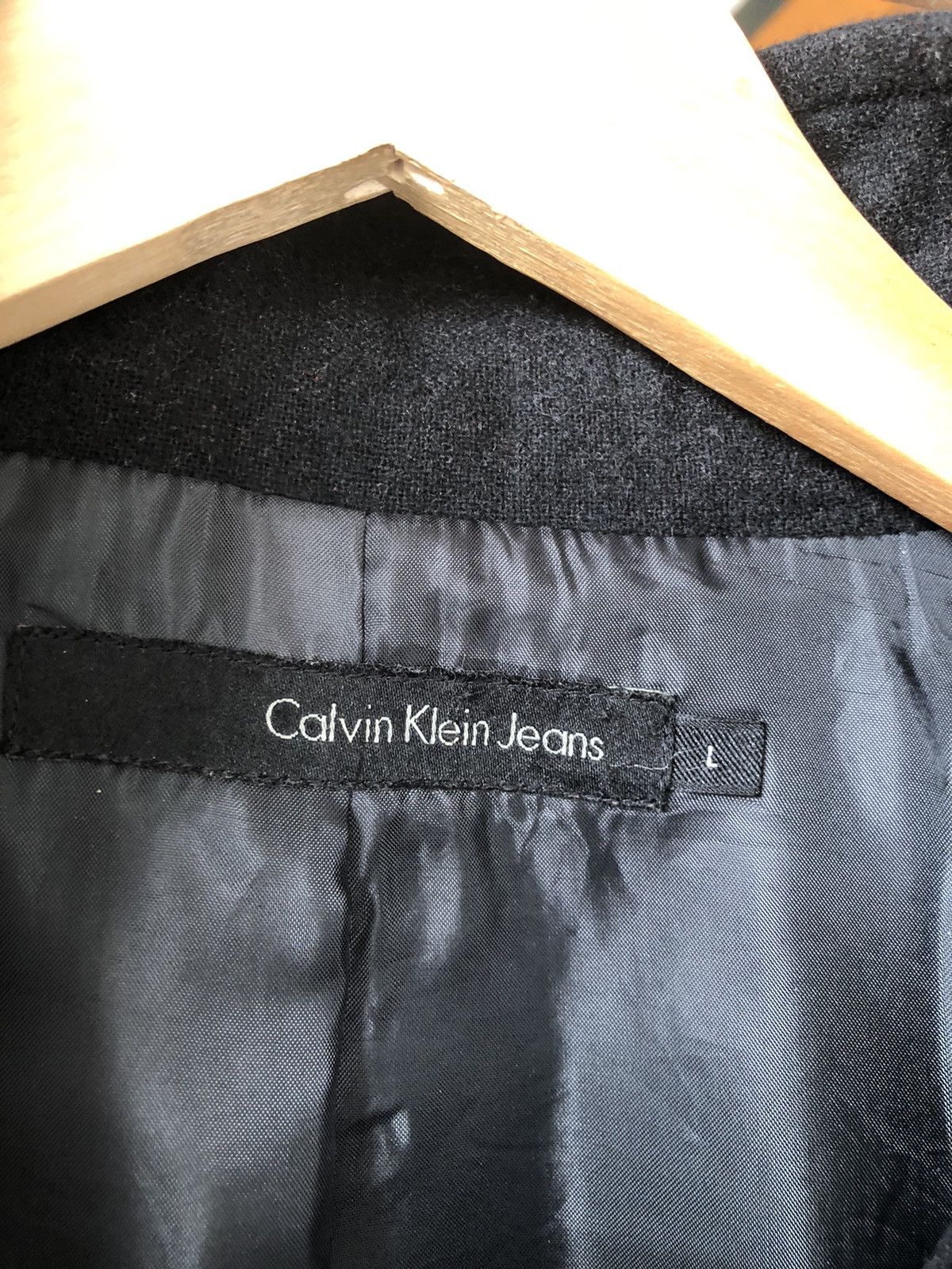 Calvin Klein Nice❗️Calvin Klein Jeans Wool Blend Long Coat Size L / US 10 / IT 46 - 10 Thumbnail