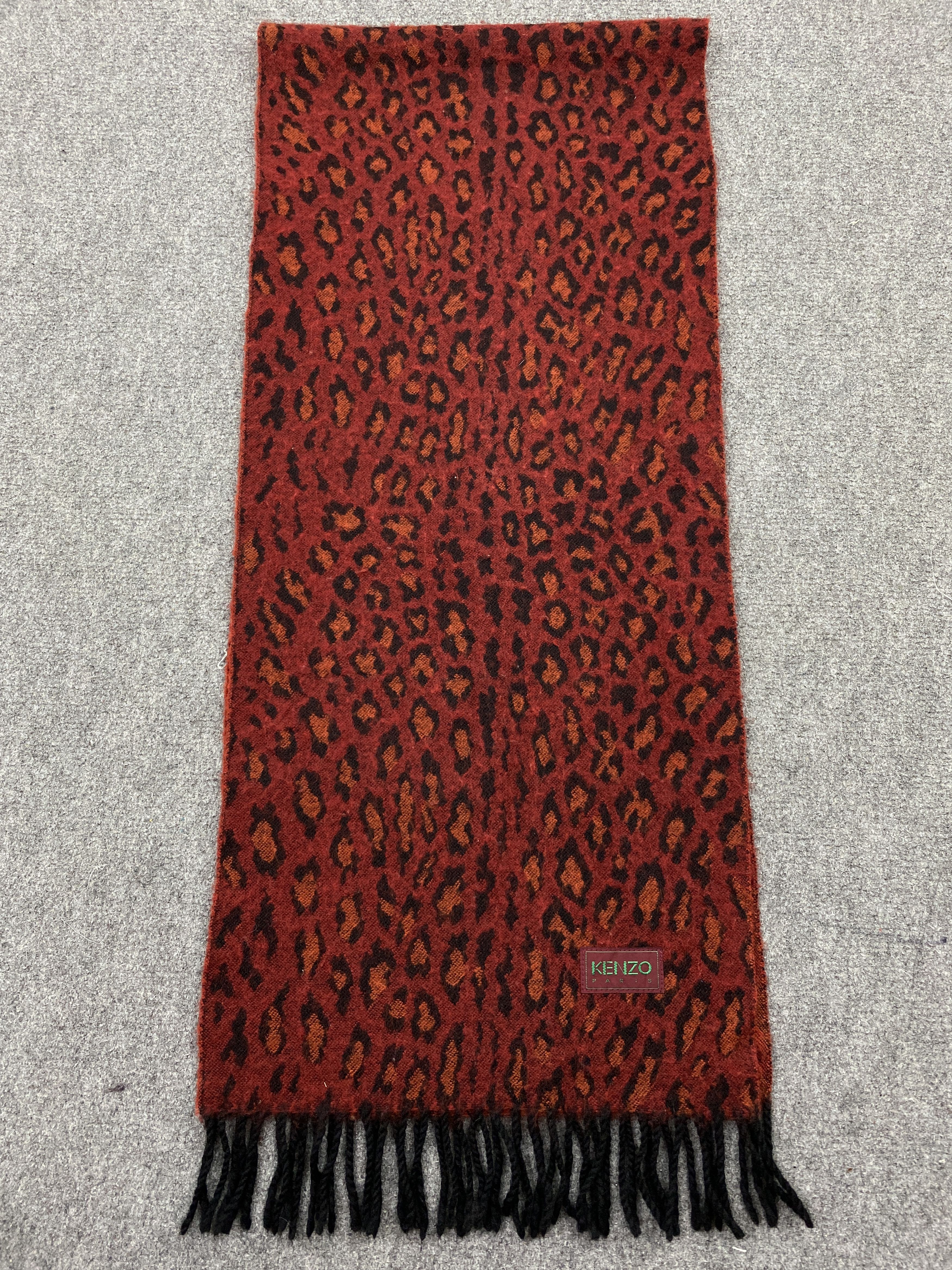Kenzo KENZO LEOPARD SCARVES / MUFFLER / NECKWEAR T324 Size ONE SIZE - 7 Thumbnail