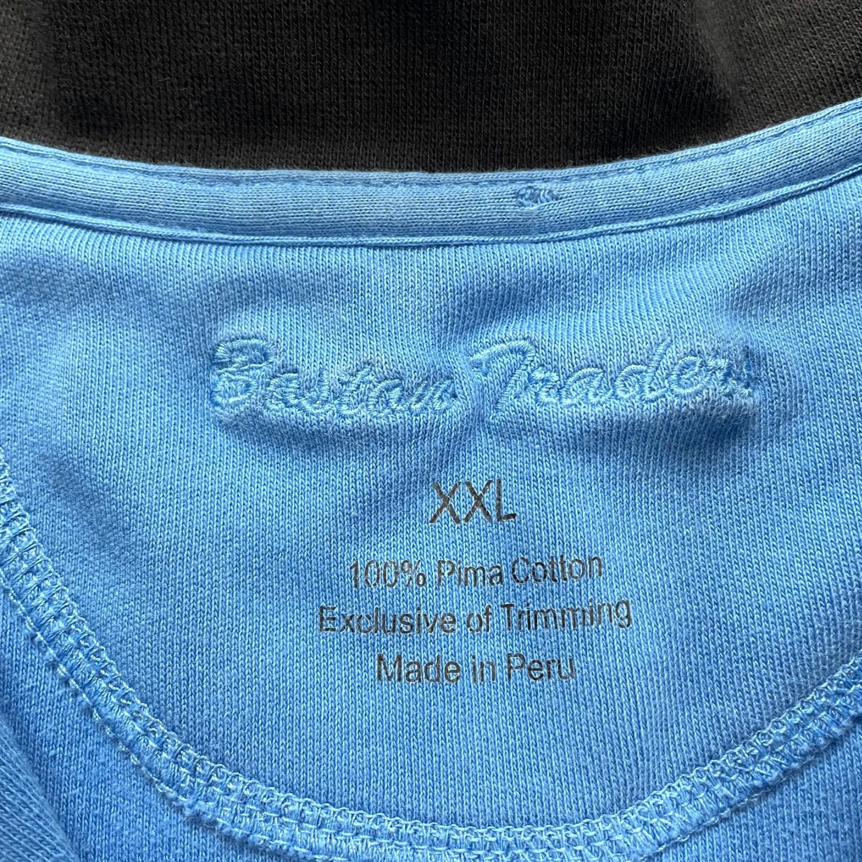 Vintage Boston Trader Jacket Mens 2XL Blue 1/4 Zip 100% Pima Cotton Raglan Sleeve Active Jacket Size US XXL / EU 58 / 5 - 6 Thumbnail