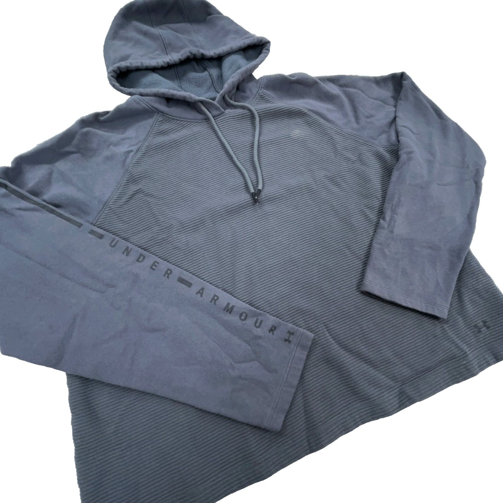 Under Armour Under Armour Hoodie Women XL Gray Sweatshirt Pullover Hooded All Seasons Breathable Pockets Logo Regular Size XL / US 12-14 / IT 48-50 - 3 Thumbnail