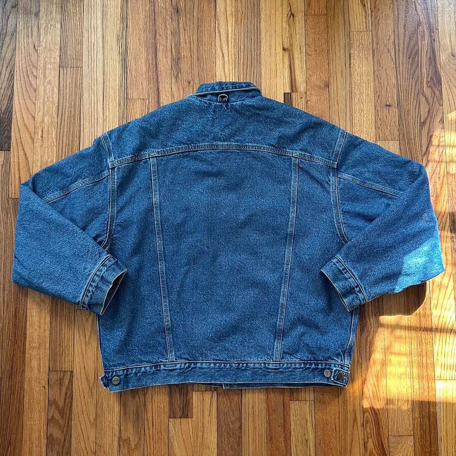 Carhartt Vintage 1997 Carhartt JB0998 Denim Jacket Blanket Lined XL Size US XL / EU 56 / 4 - 4 Thumbnail