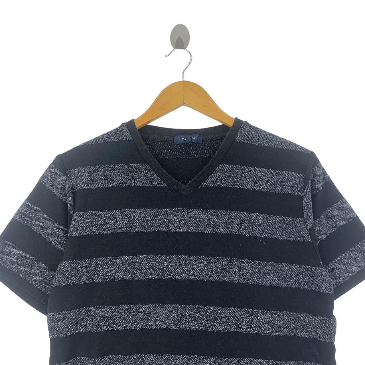 Takeo Kikuchi TAKEO KIKUCHI JAPAN Striped V Neck Tee Shirt Top Japan Size US M / EU 48-50 / 2 - 2 Thumbnail