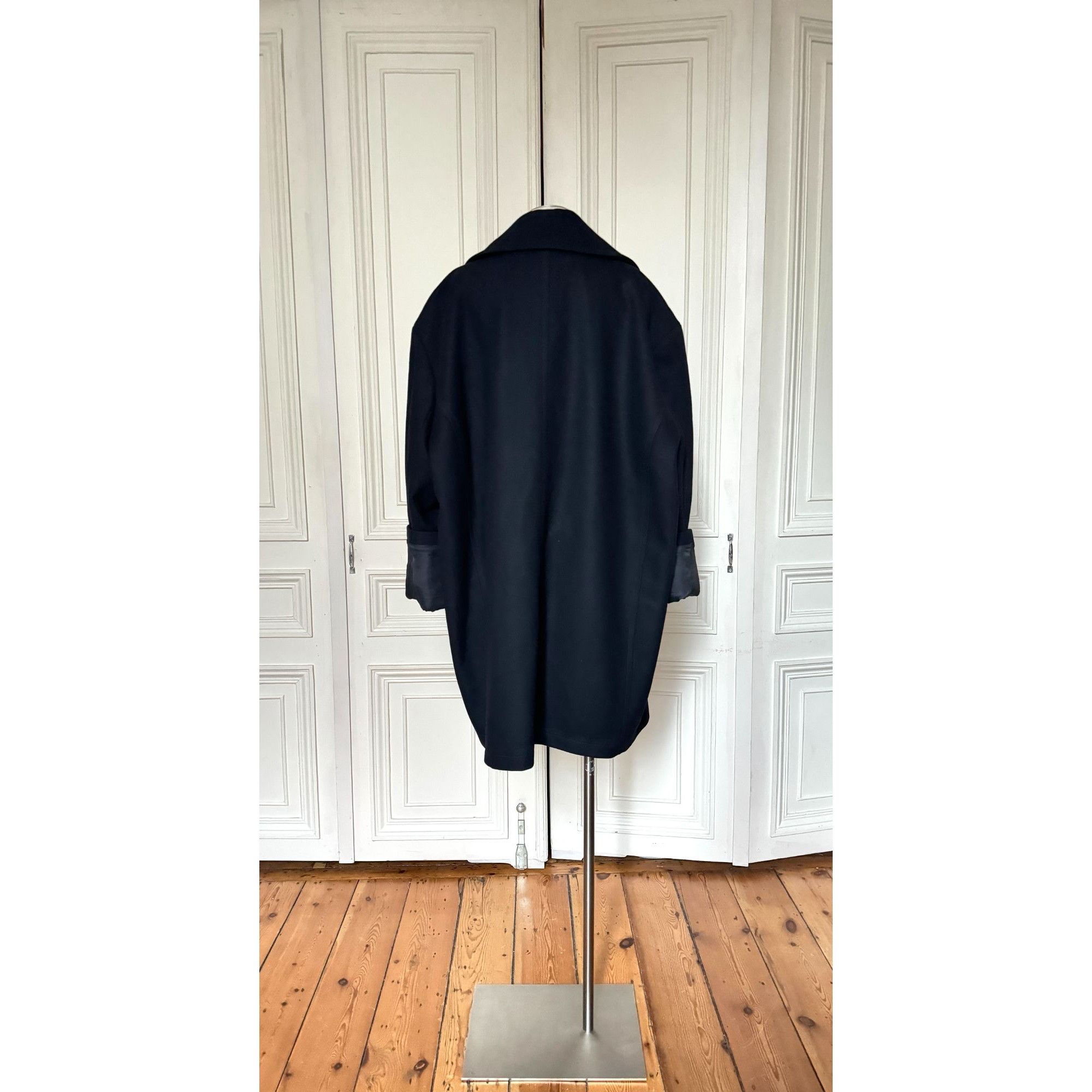 Maison Margiela Oversized Navy Wool Coat Size ONE SIZE - 5 Thumbnail
