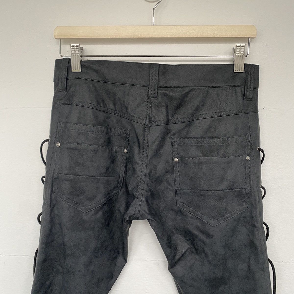 Tornado Mart Tornado Mart Leather String Pants Size 31" - 6 Thumbnail