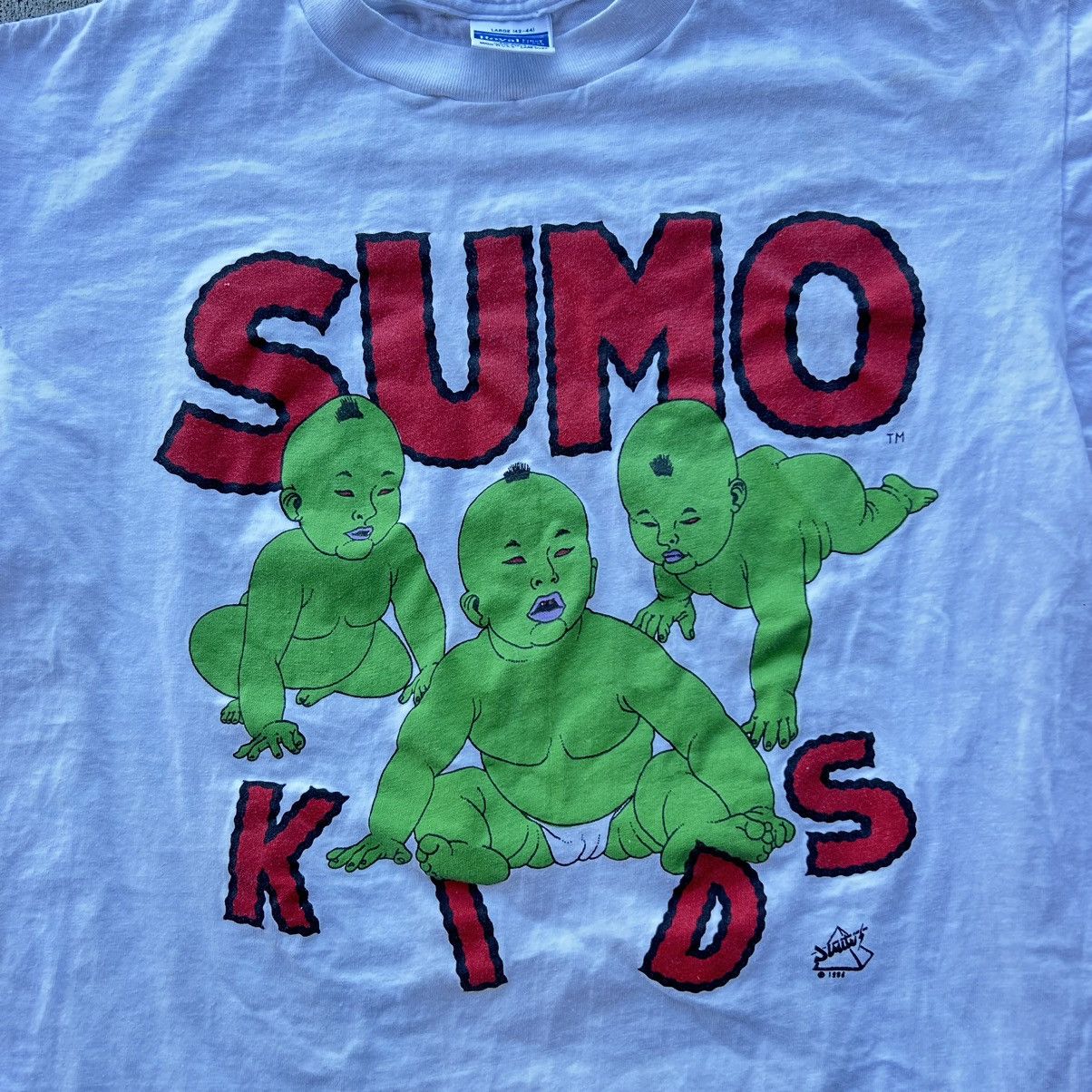 Band Tees × Vintage Rare VTG Baby Sumo Tee Size US L / EU 52-54 / 3 - 2 Thumbnail
