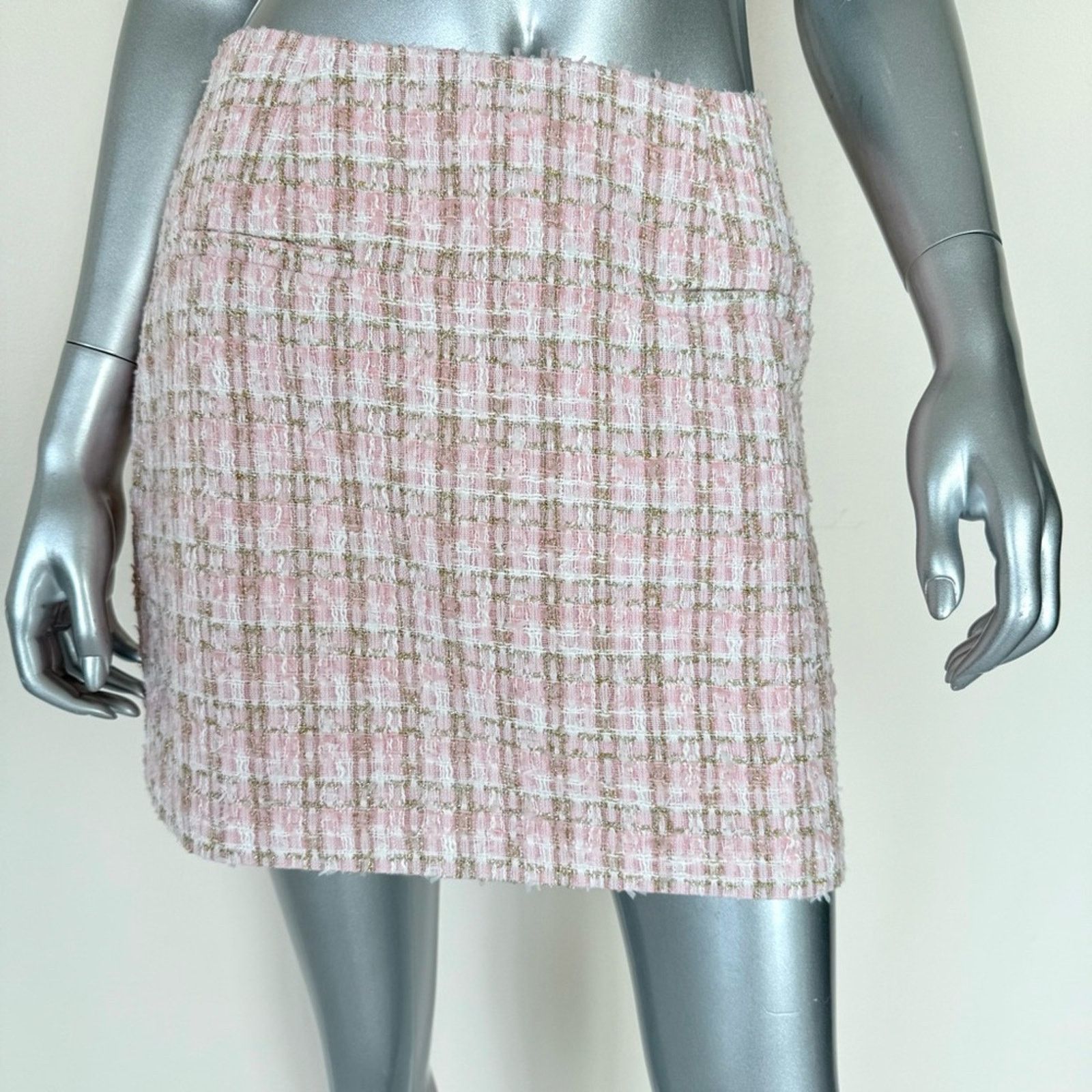 Other NWT!!! RUMORED women tweed pink skirt size M Size 28" / US 6 / IT 42 - 2 Thumbnail