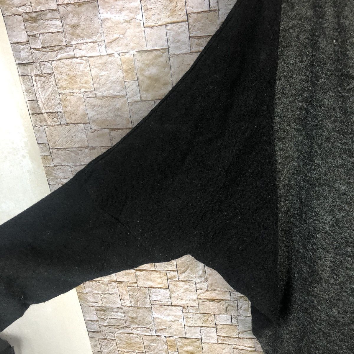 Homespun Knitwear × Japanese Brand big size Dig Deep Black Knitwear ripped #A204 Size XXL / US 16-18 / IT 52-54 - 8 Thumbnail