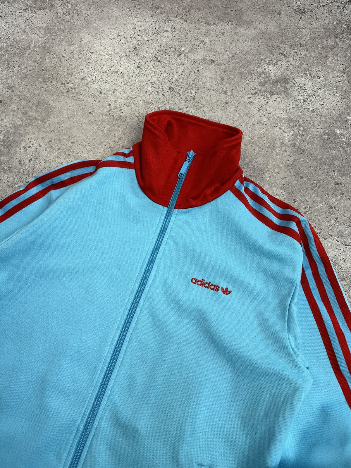 Adidas × Vintage Vintage Adidas Blokecore Track Jacket Blue Big Logo Y2K Size US S / EU 44-46 / 1 - 8 Thumbnail