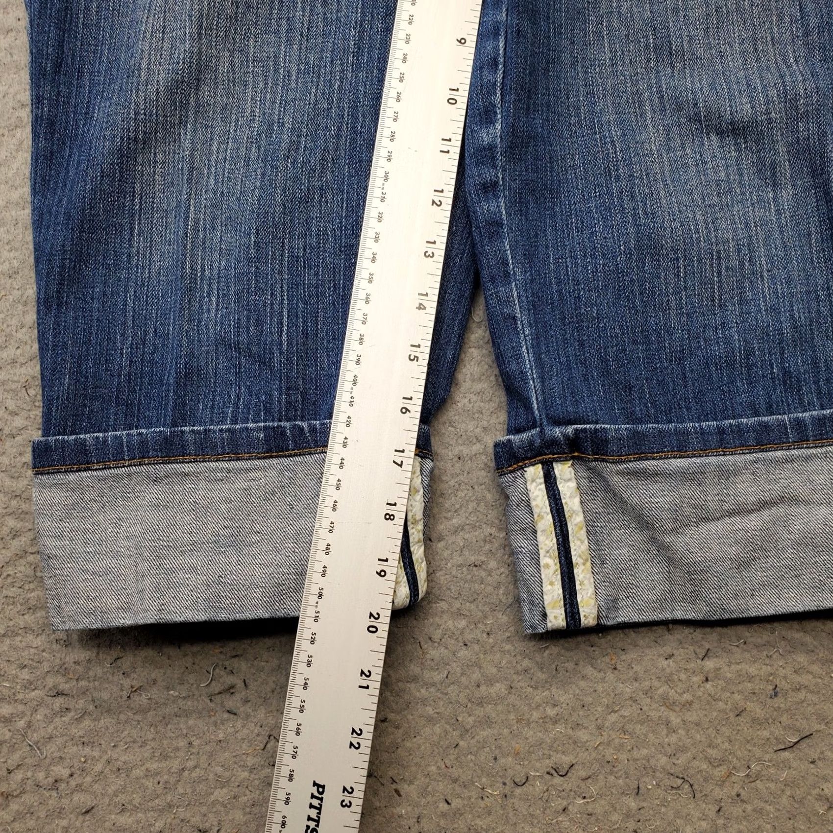 Talbots Talbots Womens Capri Jeans 12 Blue Denim Regular Fit Stretch Rolled Hem Outdoor Casual Shirt/Jeans Size 34" / US 12 / IT 48 - 4 Thumbnail