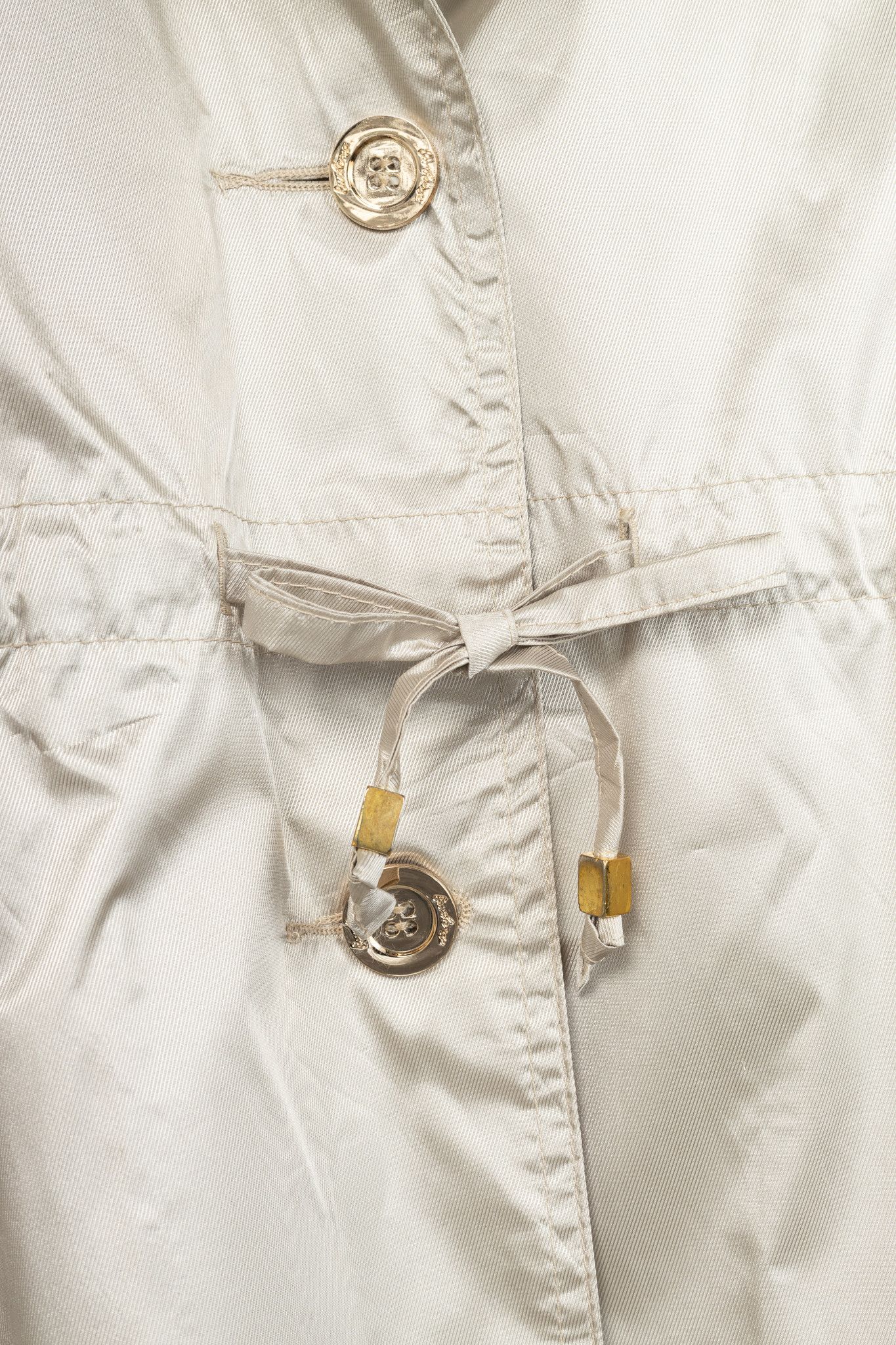 Burberry Burberry Cotton-Blend Check-Trim Drawstring-Waist Jacket Size XL / US 12-14 / IT 48-50 - 7 Thumbnail