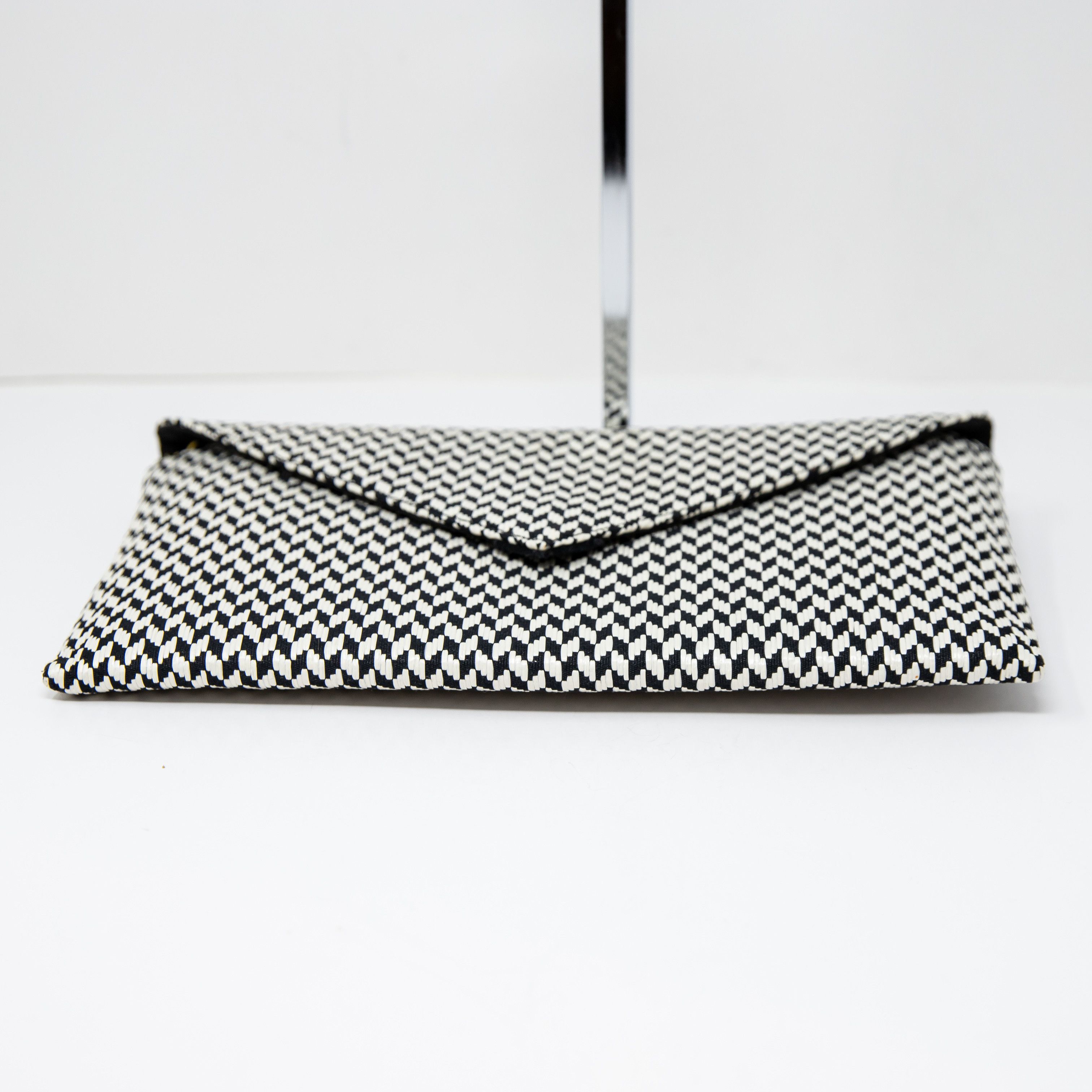 J.Crew NEW J. Crew Handbags Black White Woven Size ONE SIZE - 6 Thumbnail
