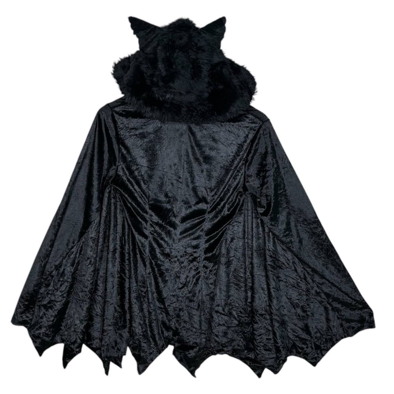 If Six Was Nine Goth Batwing Velvet Hooded Cape Cloak Vampire Black Size US S / EU 44-46 / 1 - 2 Thumbnail