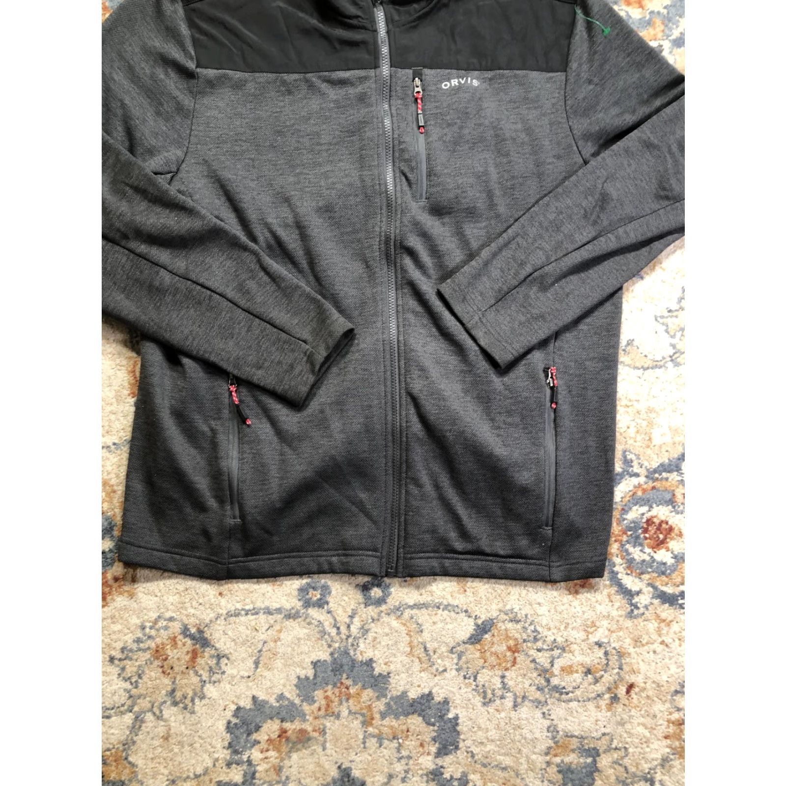 Orvis Orvis Jacket Mens Large Gray Classic Collection Fleece Lined Full Zip Outdoor Windbreaker Casual Pockets Zipper Size US L / EU 52-54 / 3 - 5 Thumbnail